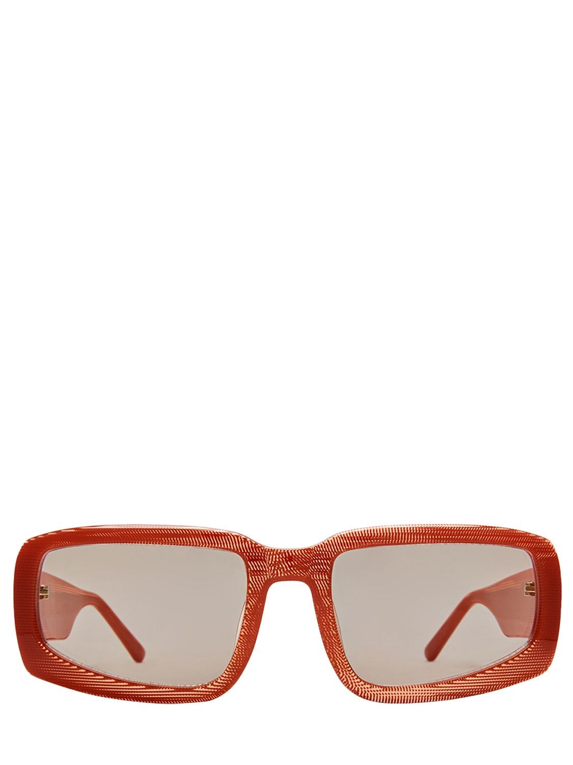 A Better Feeling Soto-ii Orange Fleck Acetate Sunglasses In Orange,amber
