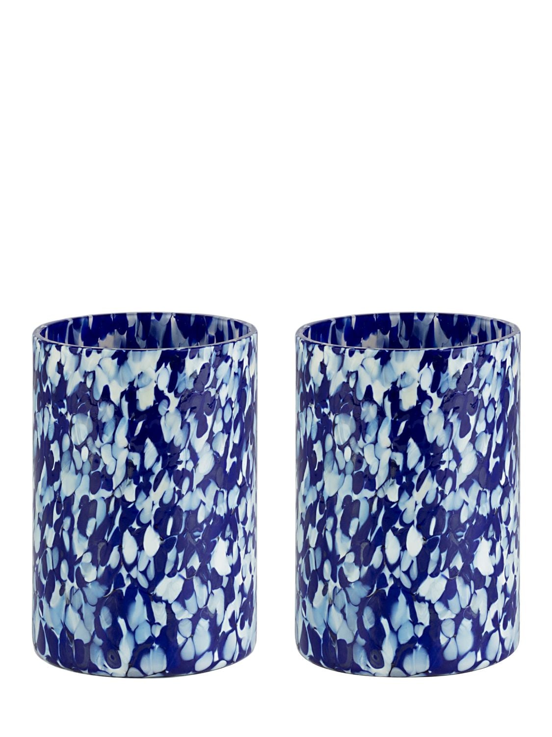 Shop Stories Of Italy Set Of 2 Macchia Cups In Blue,white