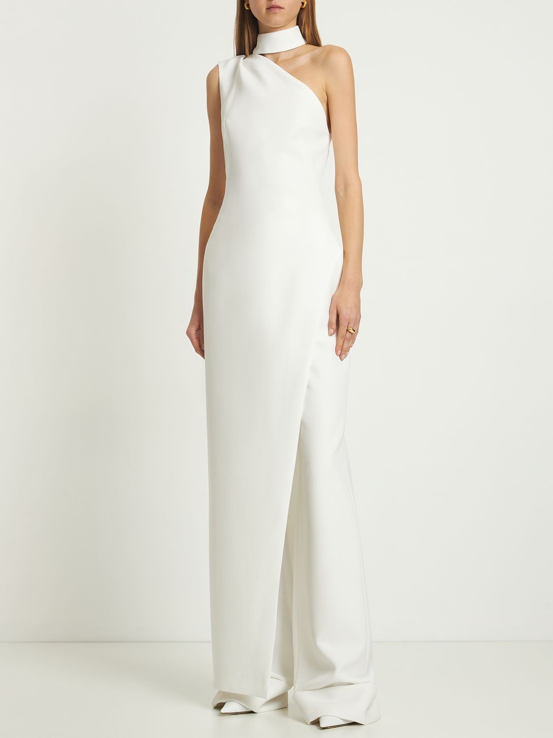 MONOT CUFFED CREPE WIDE LEG PANTS 