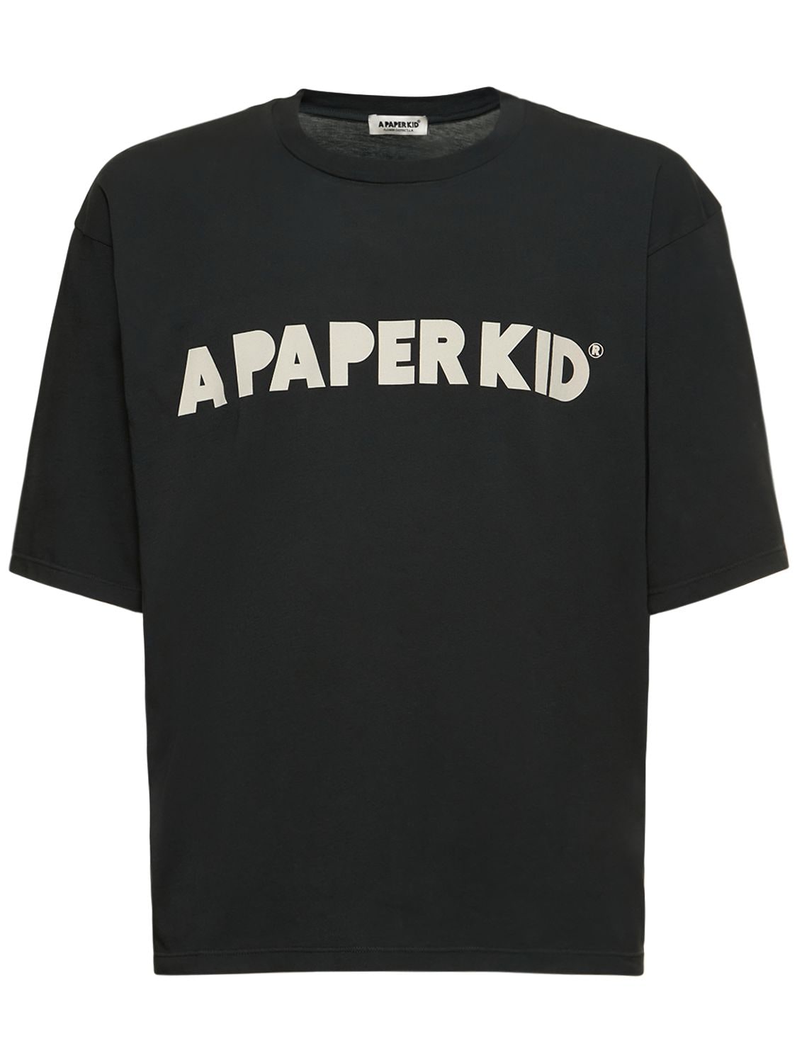 A Paper Kid 男女通用t恤 In Black