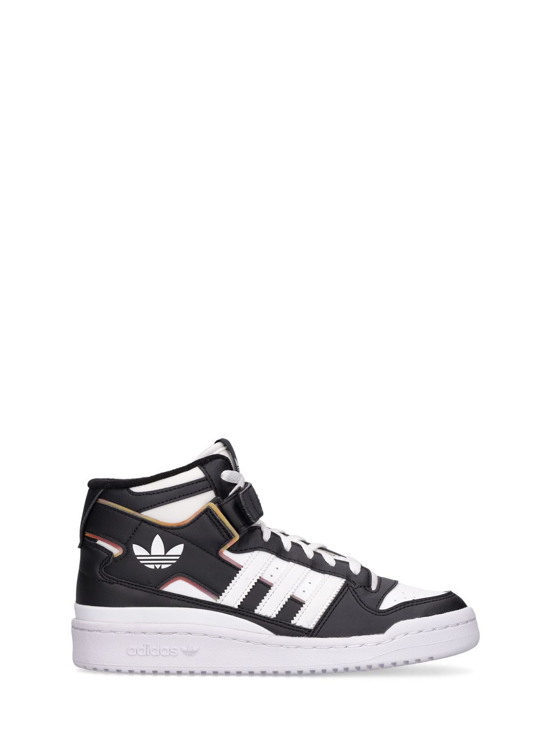 ADIDAS ORIGINALS FORUM MID FAUX LEATHER SNEAKERS