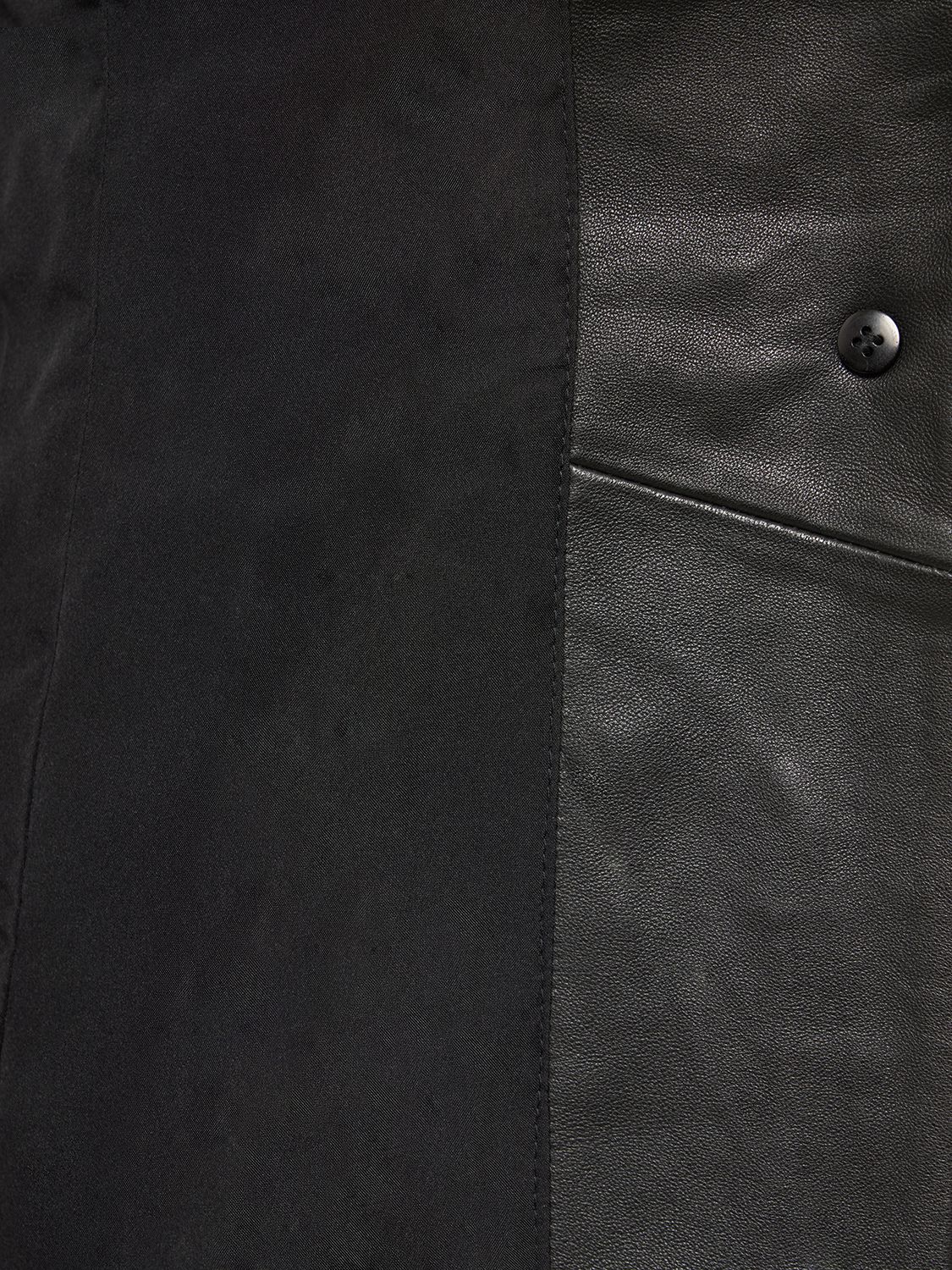 Shop Reformation Veda Bowery Slim Leather Blazer In Black
