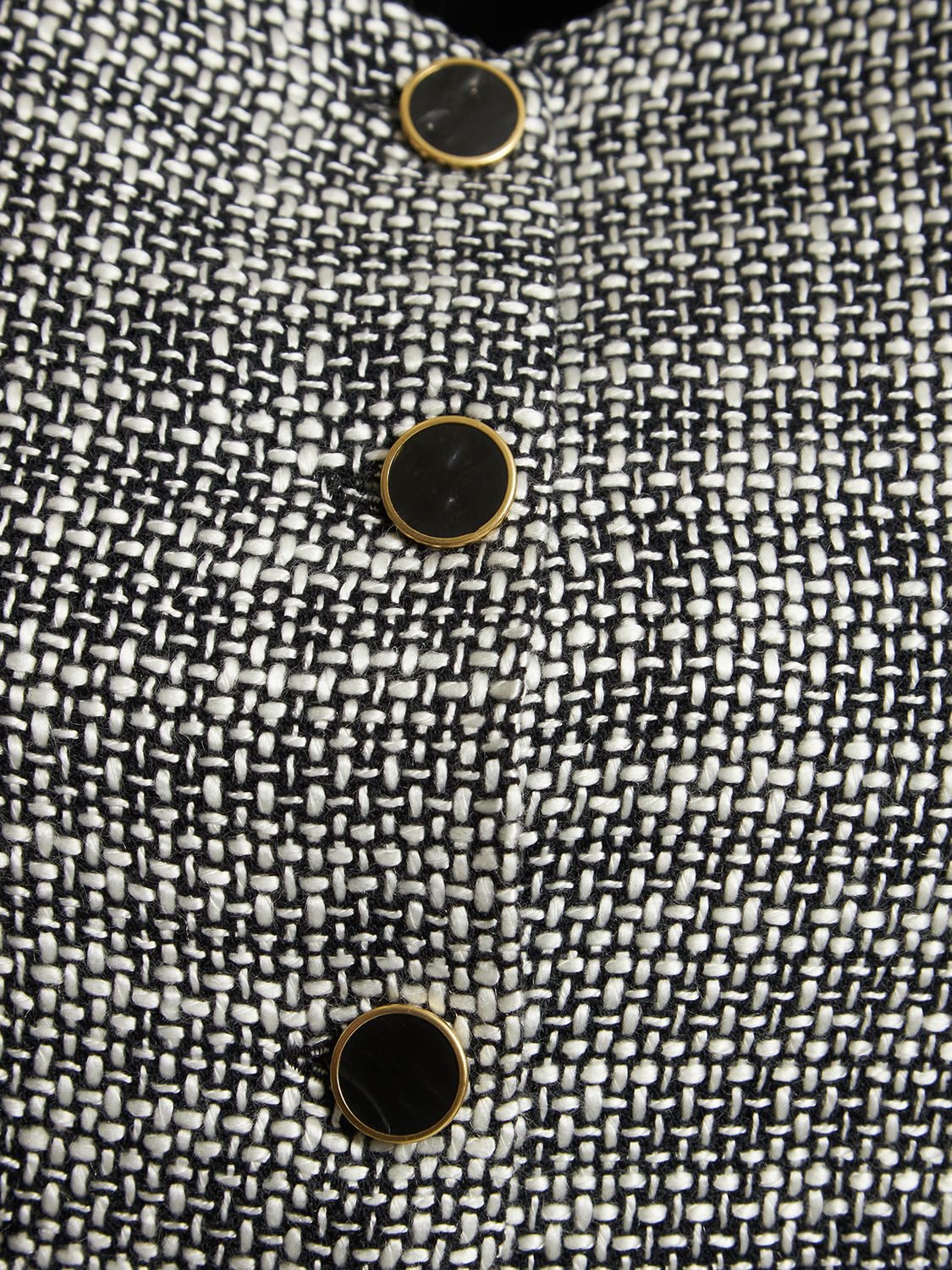 Shop Reformation Olivette Tweed Mini Dress In Black,white