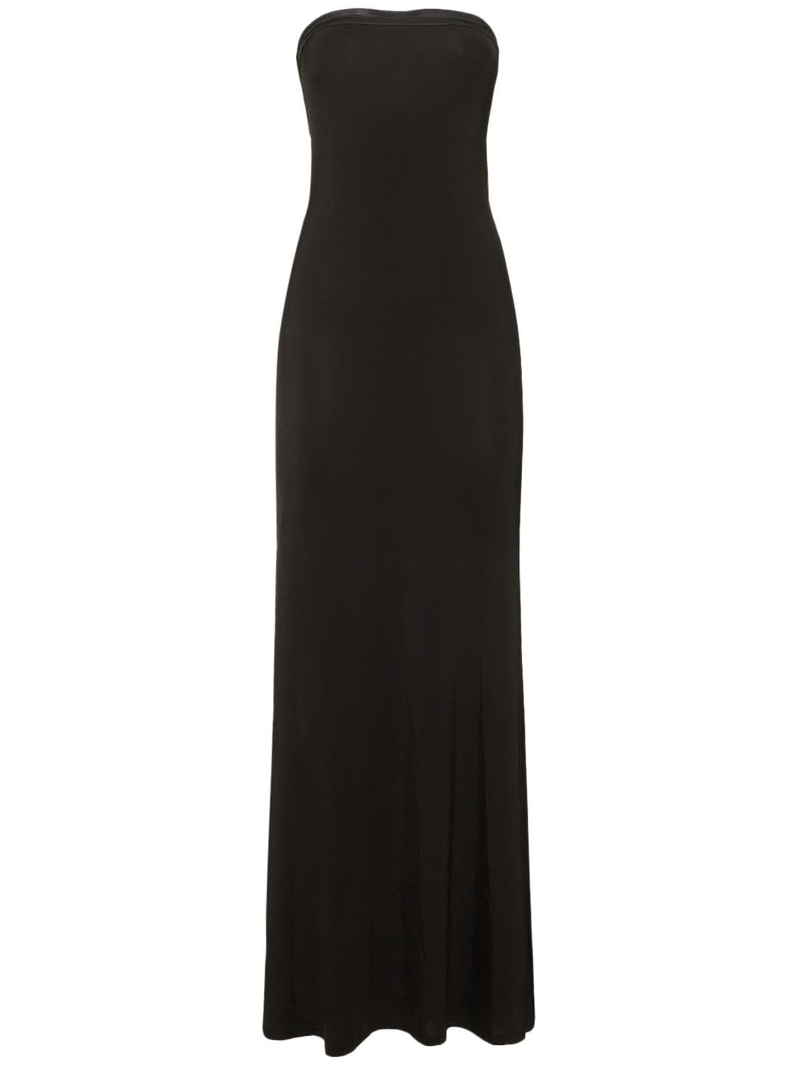 Image of Athens Stretch Knit Long Strapless Dress