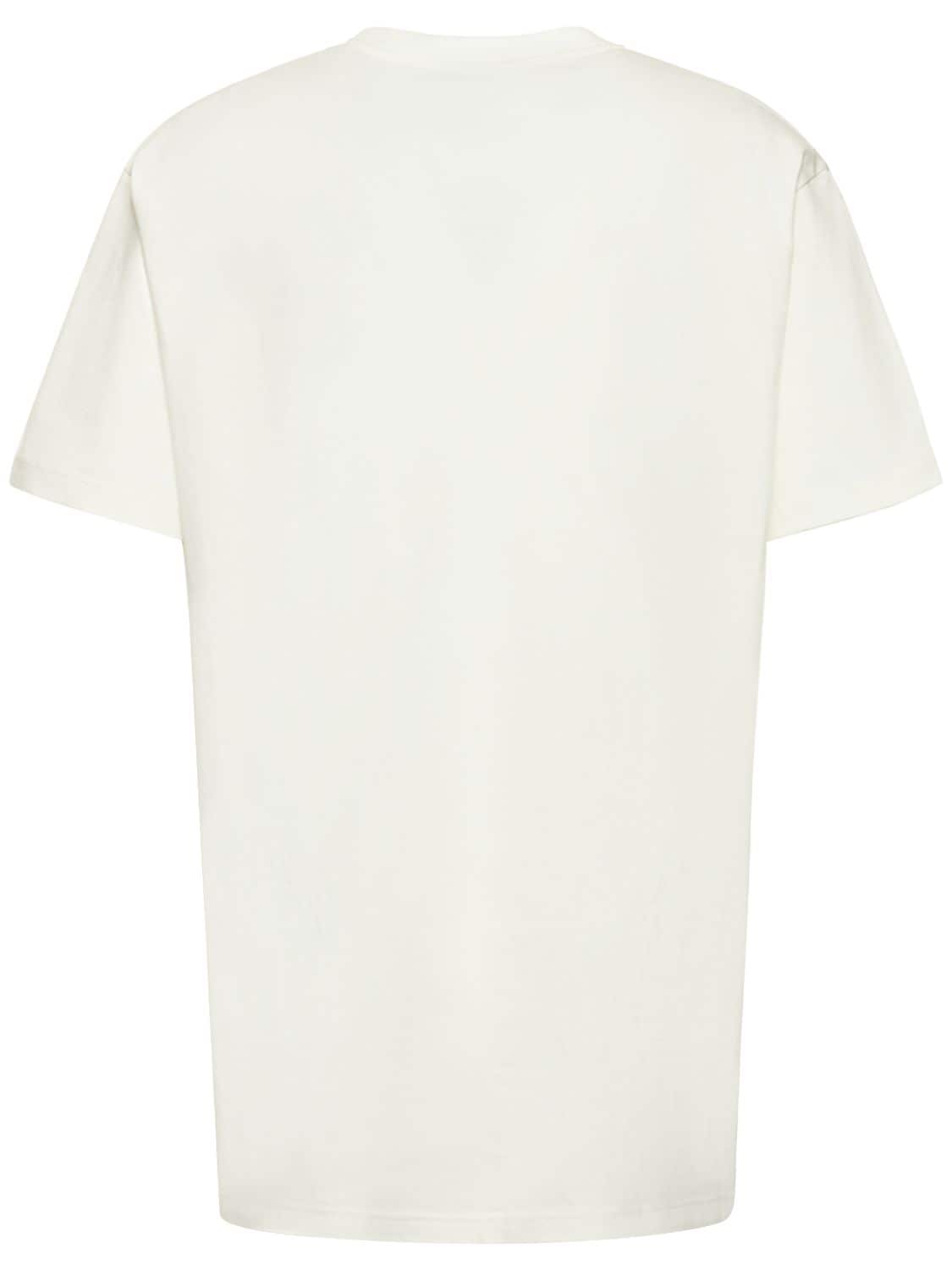 Shop Gucci G-loved Oversize Cotton T-shirt In Sunlight