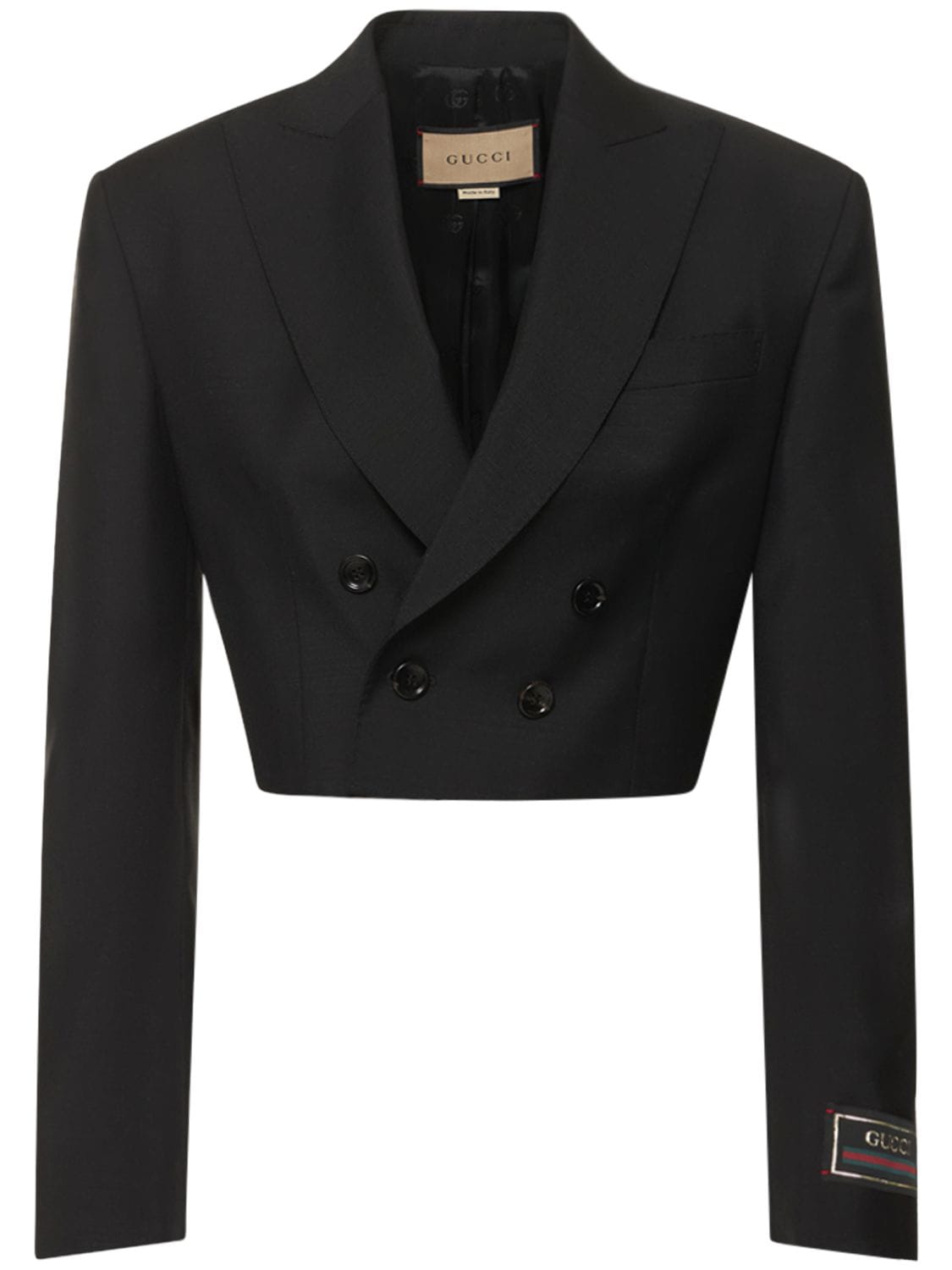 Gucci Eschatology Cotton and Mohair Blazer in Cold Sky