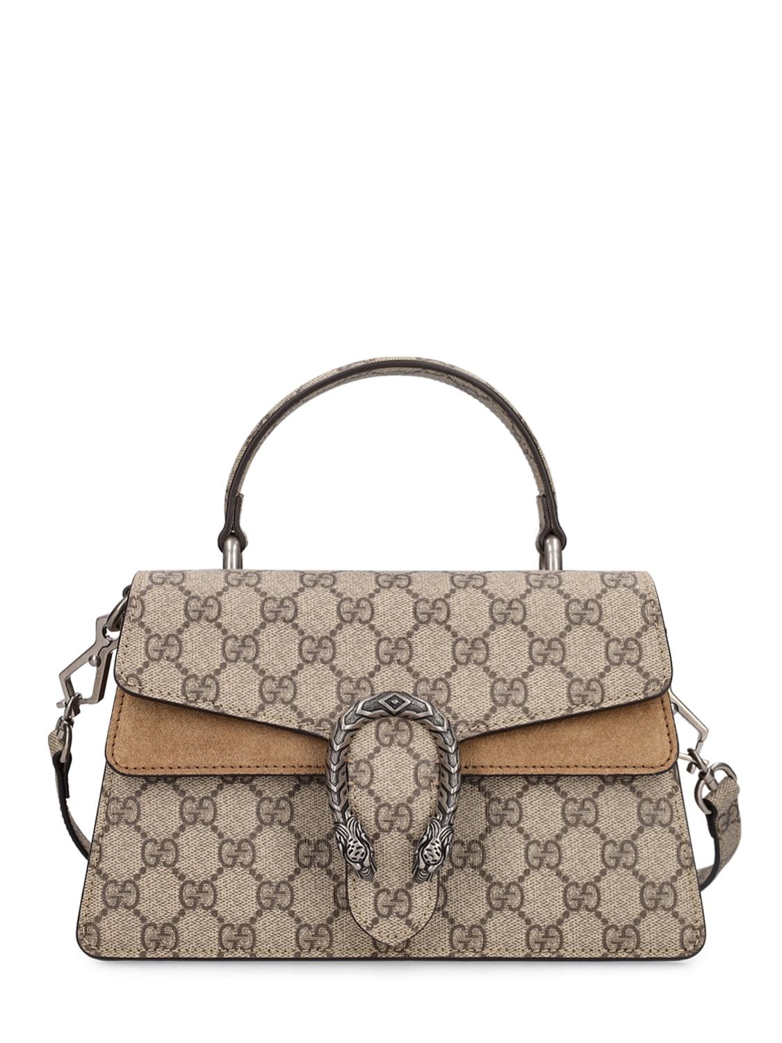 Gucci Dionysus Gg Canvas Top Handle Bag In Ebony