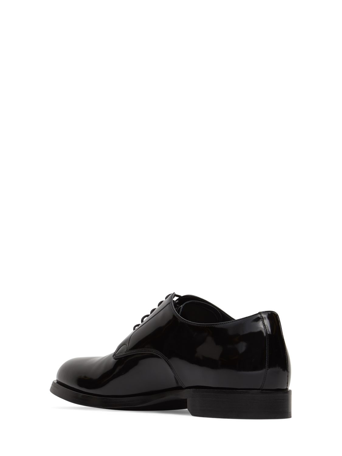 Shop Dolce & Gabbana Formal Leather Derby Shoes In Black