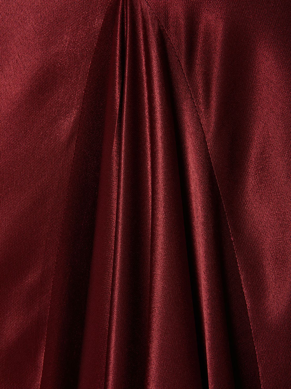 Shop Ann Demeulemeester Madeleen Draped Satin Flared Long Skirt In Red