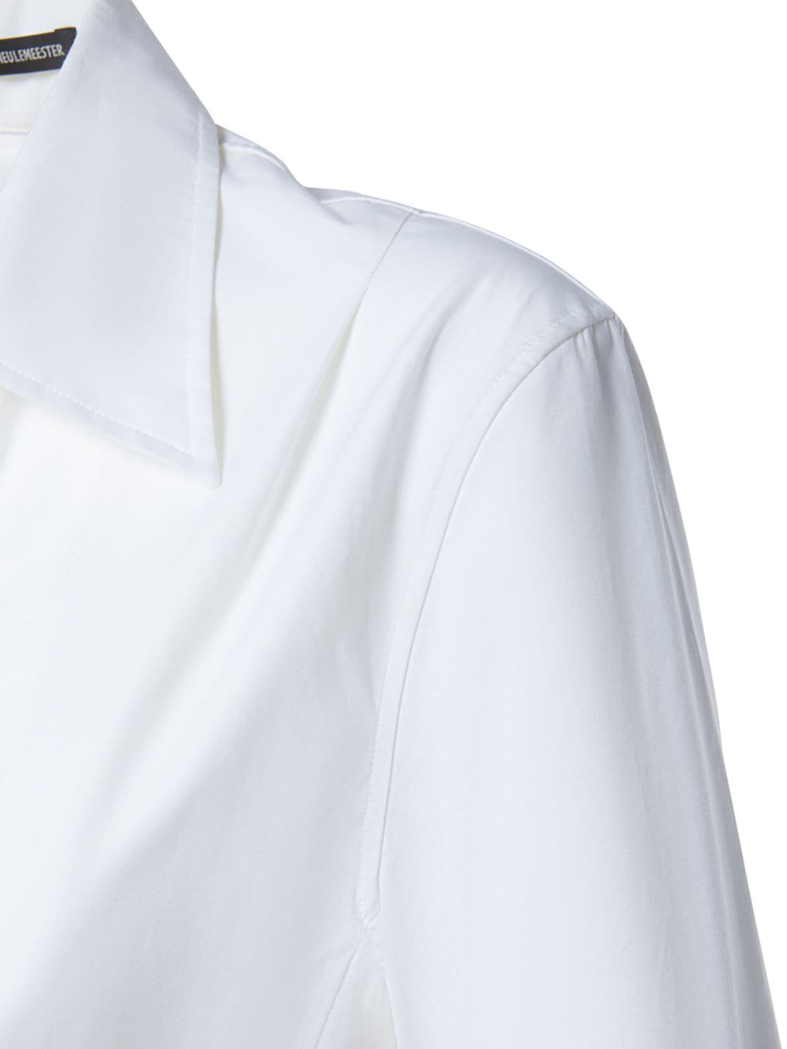Shop Ann Demeulemeester Linsey Open Front Poplin Shirt In White