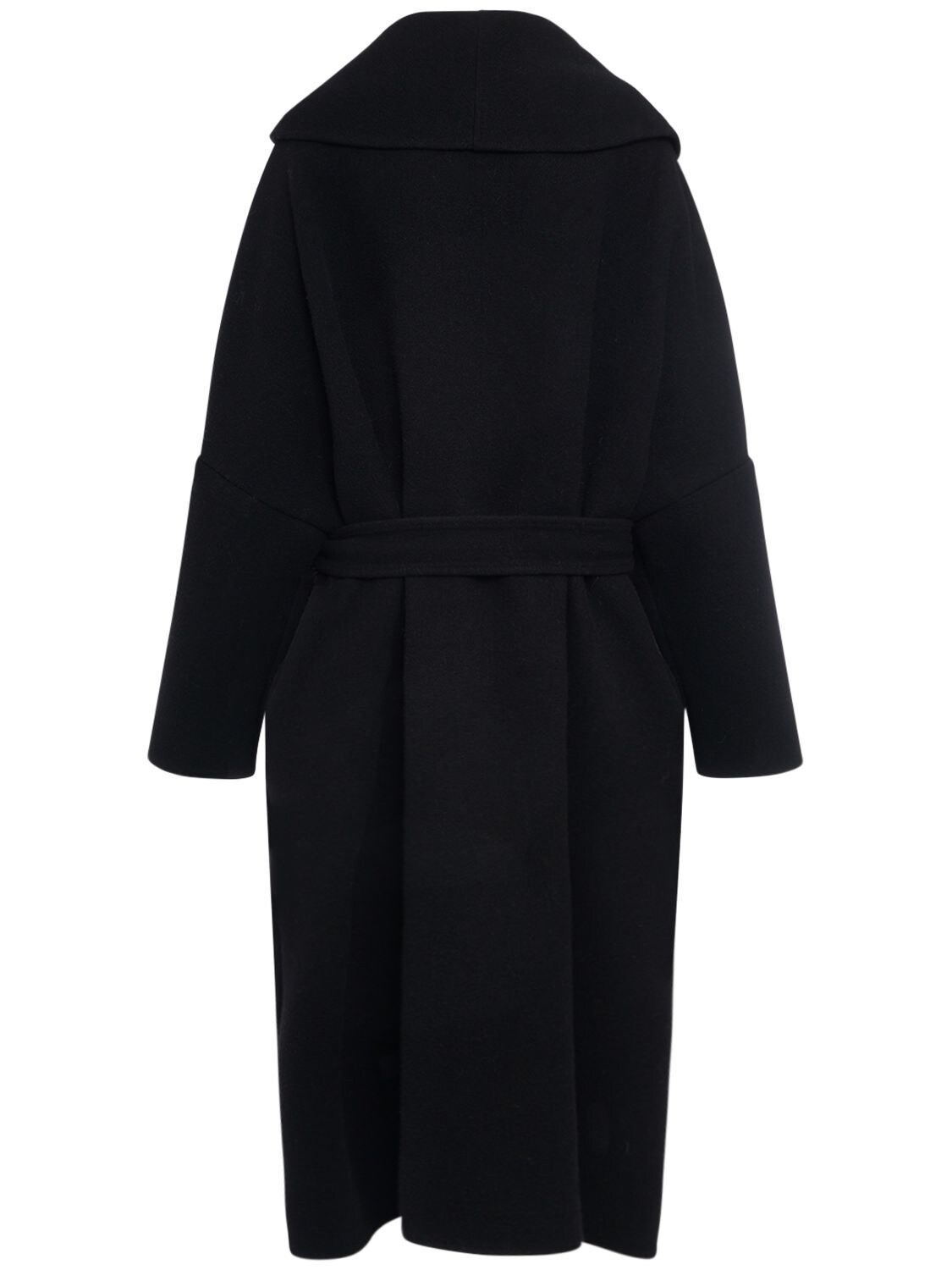 Shop Dolce & Gabbana Wool & Cashmere Midi Coat In Black