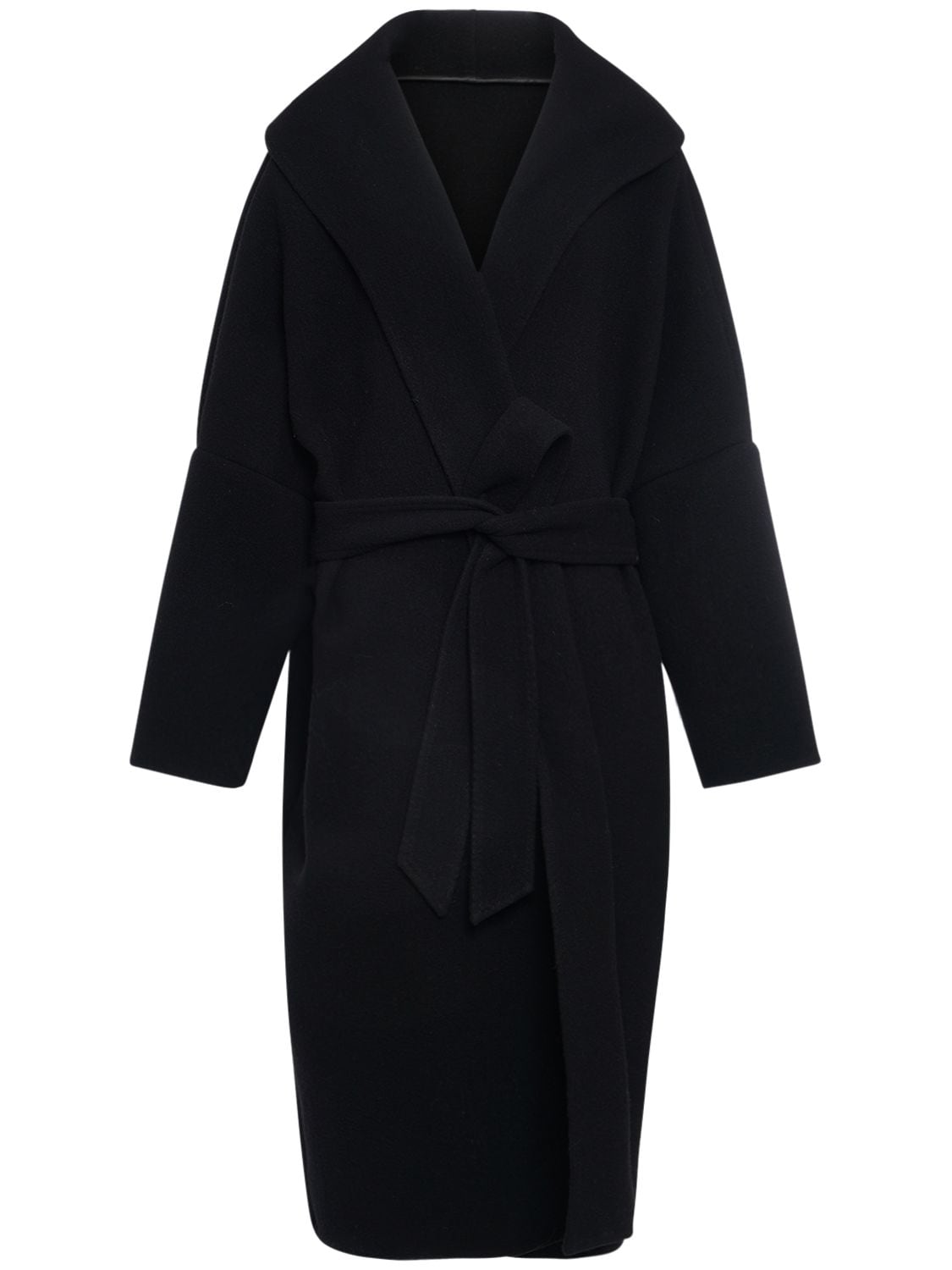 Dolce & Gabbana Wool & Cashmere Midi Coat In Black