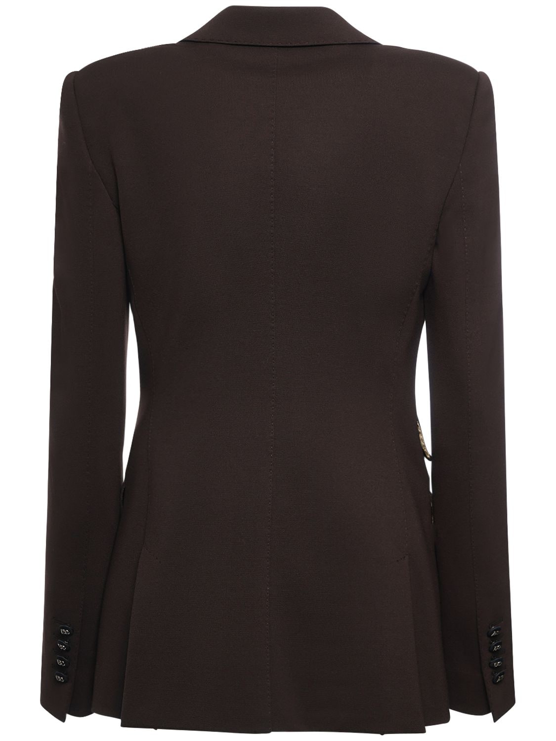 Shop Dolce & Gabbana Single Breast Jersey Jacket In Brown