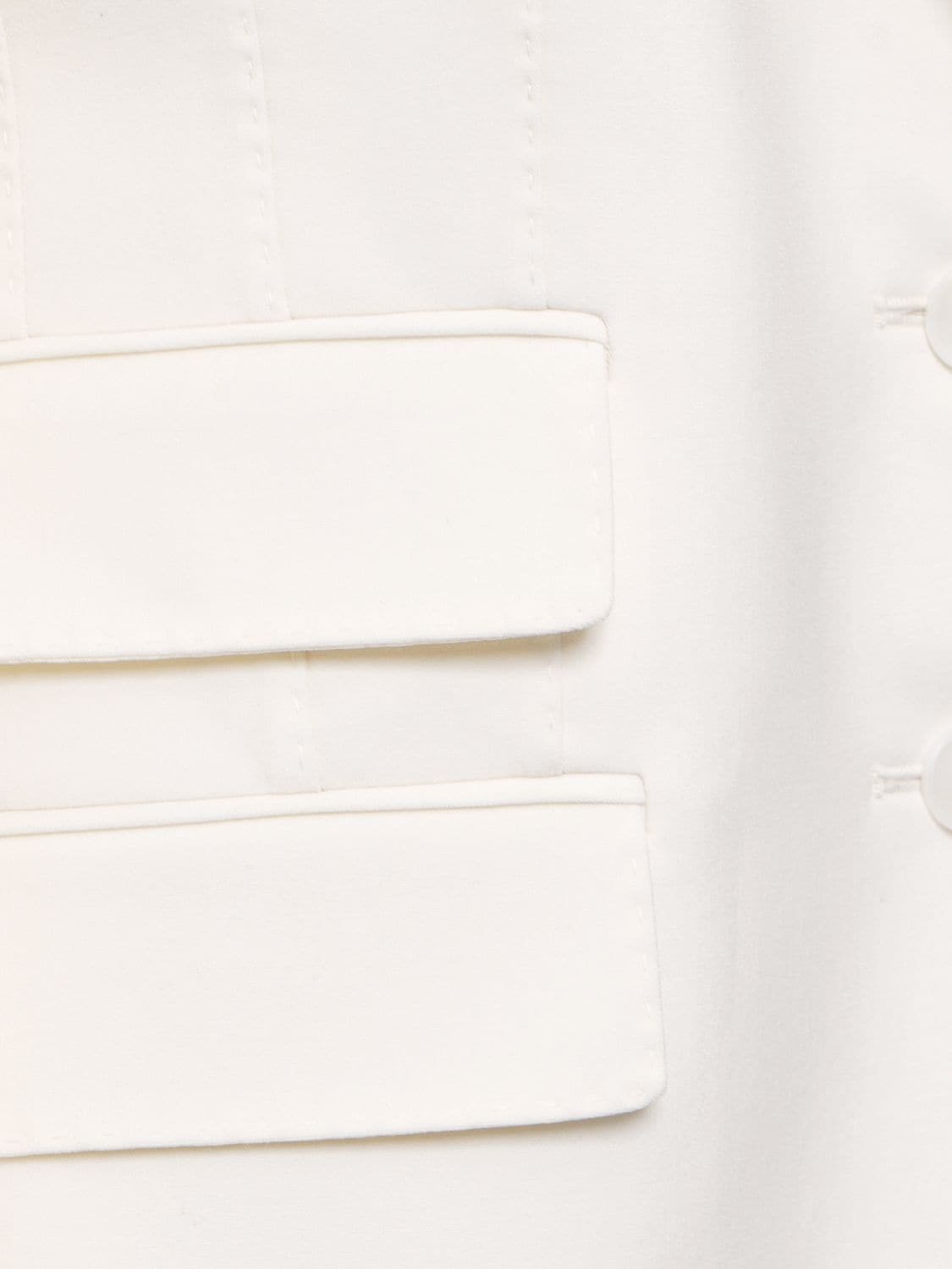 Dolce & Gabbana Single Breast Wool Cady Jacket In White