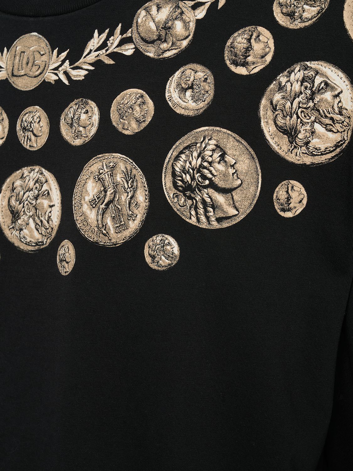 ANCIENT COINS印花蜡涂层T恤