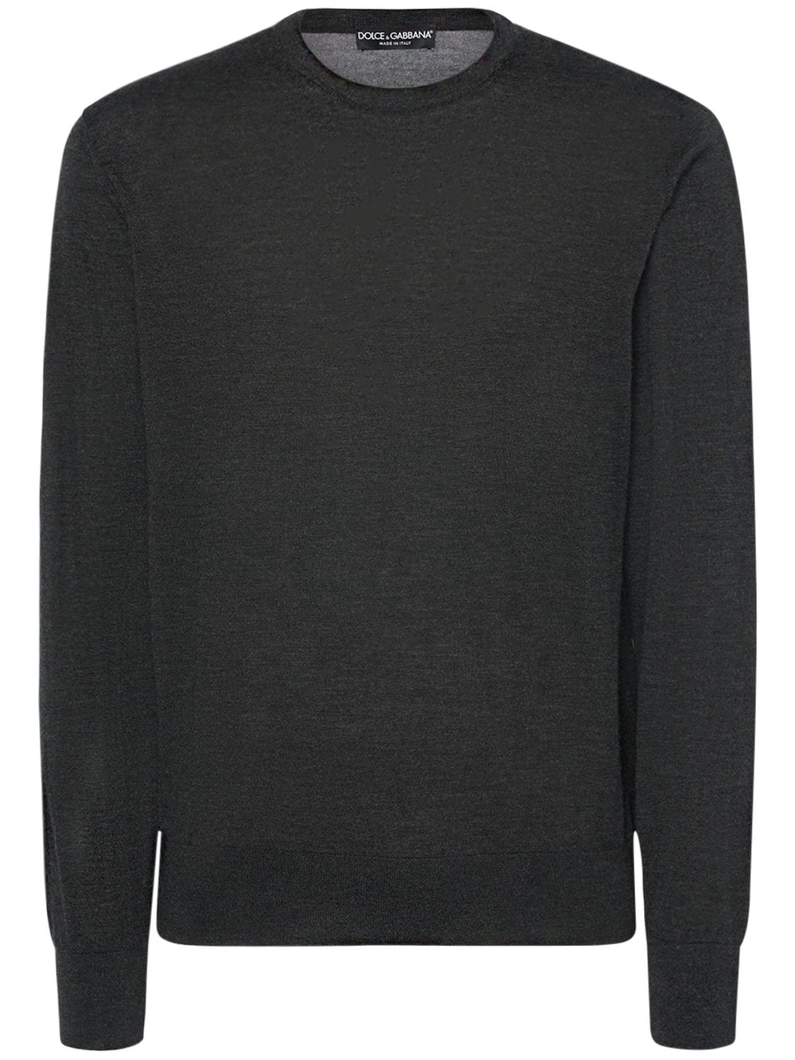 Dolce & Gabbana Inside Out Cashmere Sweater In Dark Grey