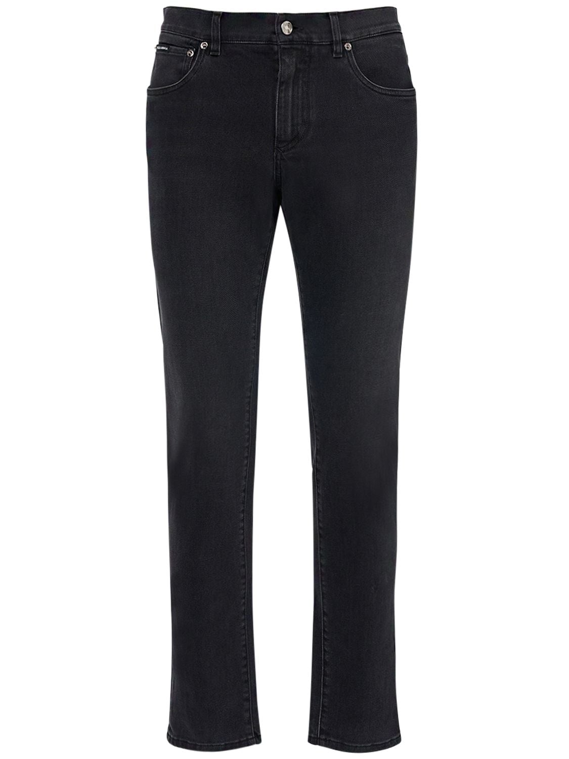 Dolce & Gabbana Denim Cotton Jeans In Black