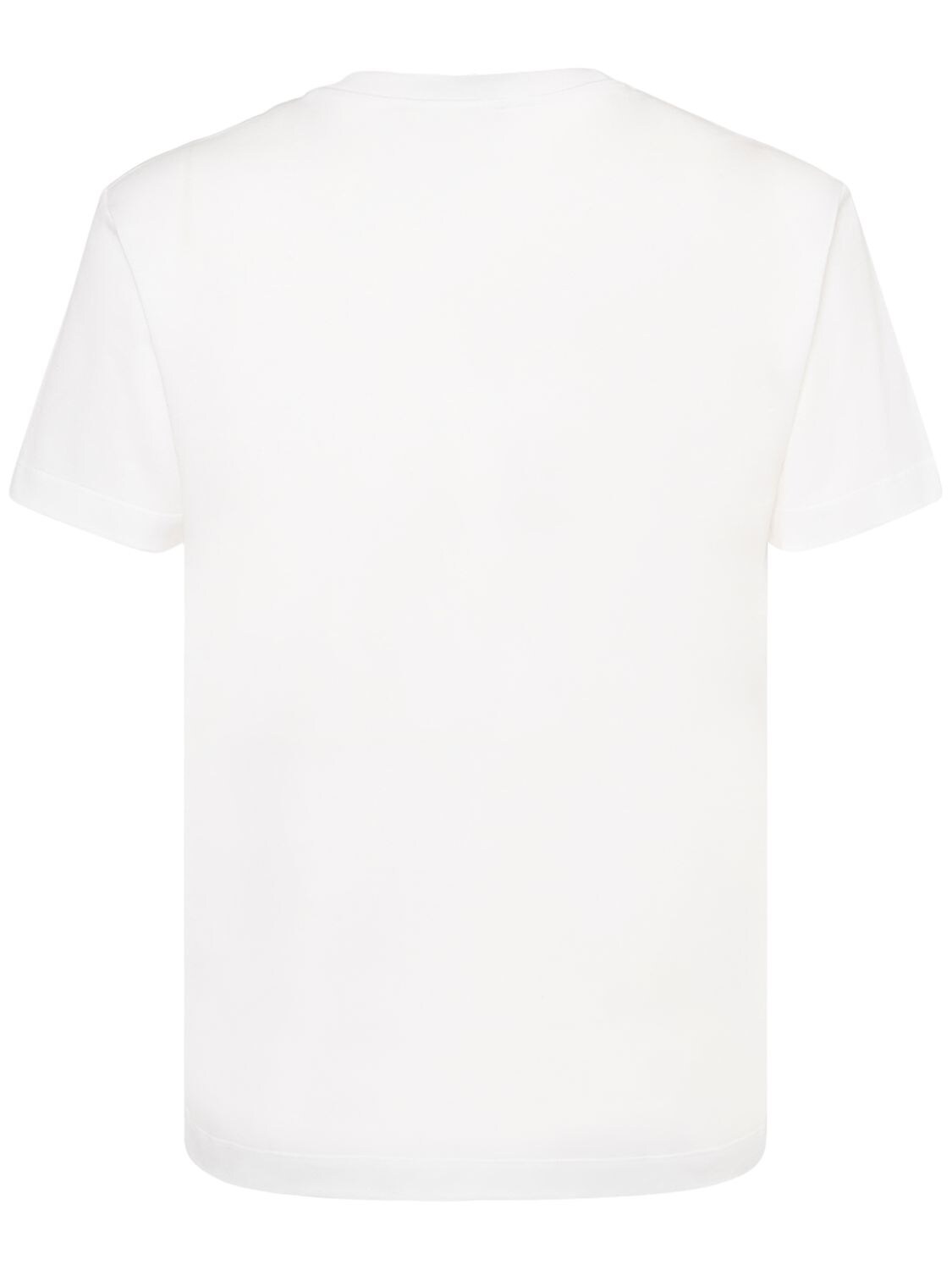 Shop Dolce & Gabbana Logo Cotton T-shirt In White