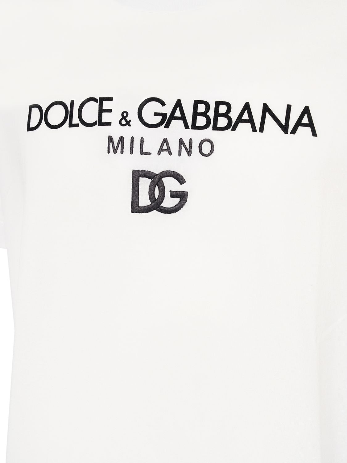 Shop Dolce & Gabbana Logo Cotton T-shirt In White