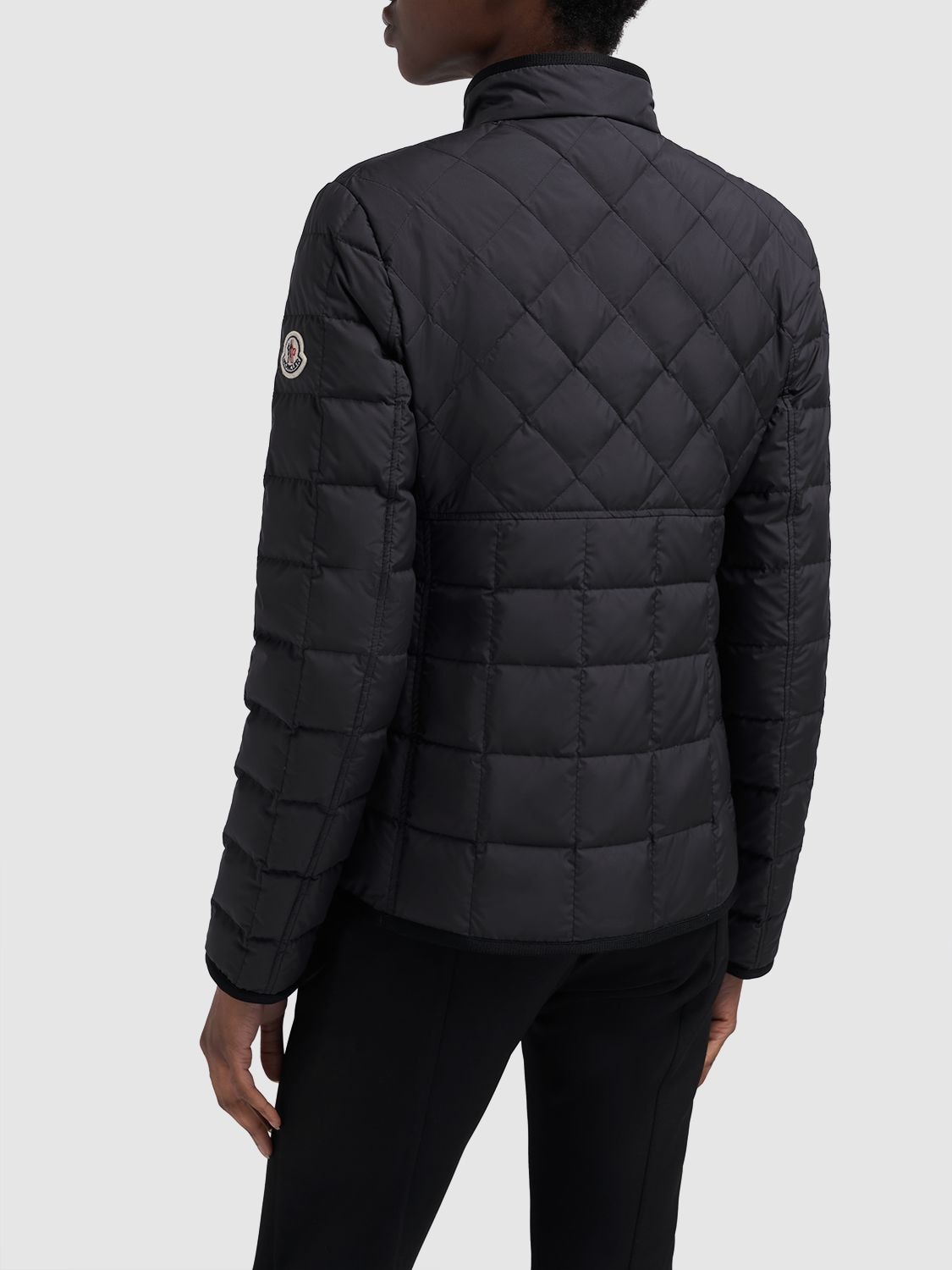 Shop Moncler Courlis Tech Down Jacket In Black