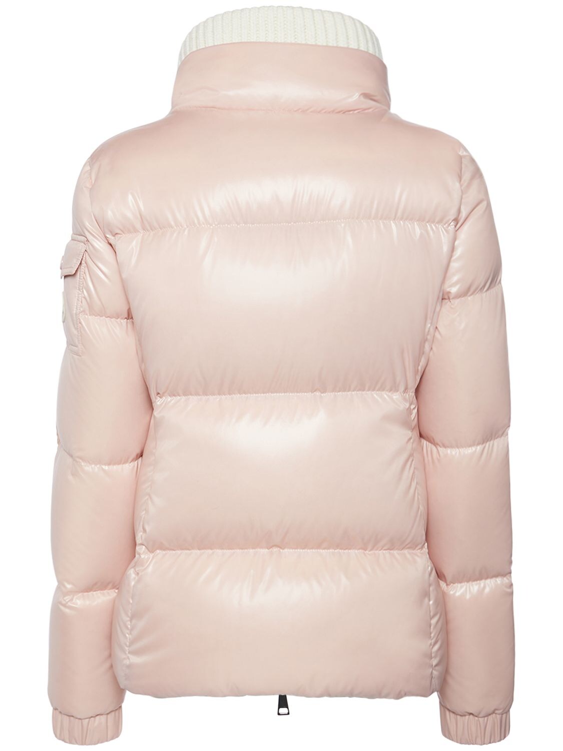 Shop Moncler Vistule Nylon Down Jacket In Open Pink