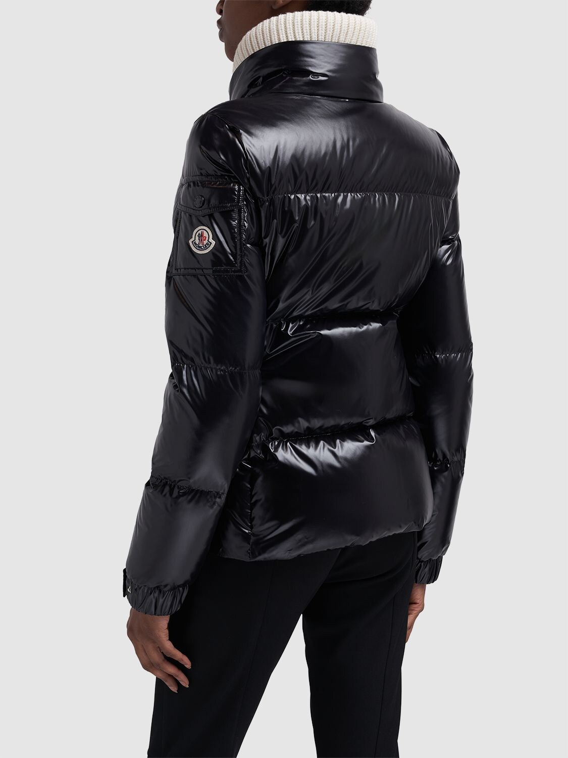 Shop Moncler Vistule Nylon Down Jacket In Black
