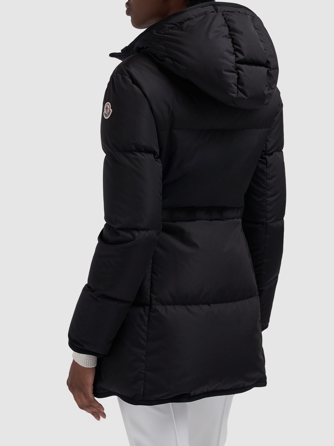 Moncler Sirli Nylon Down Jacket In Black | ModeSens