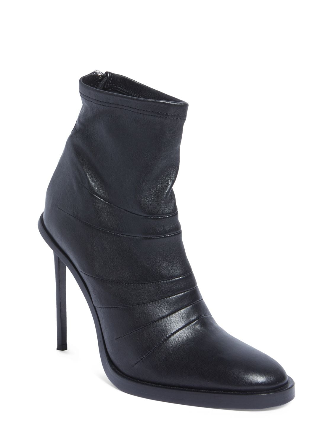 Shop Ann Demeulemeester 110mm Carol High Heel Ankle Boots In Black