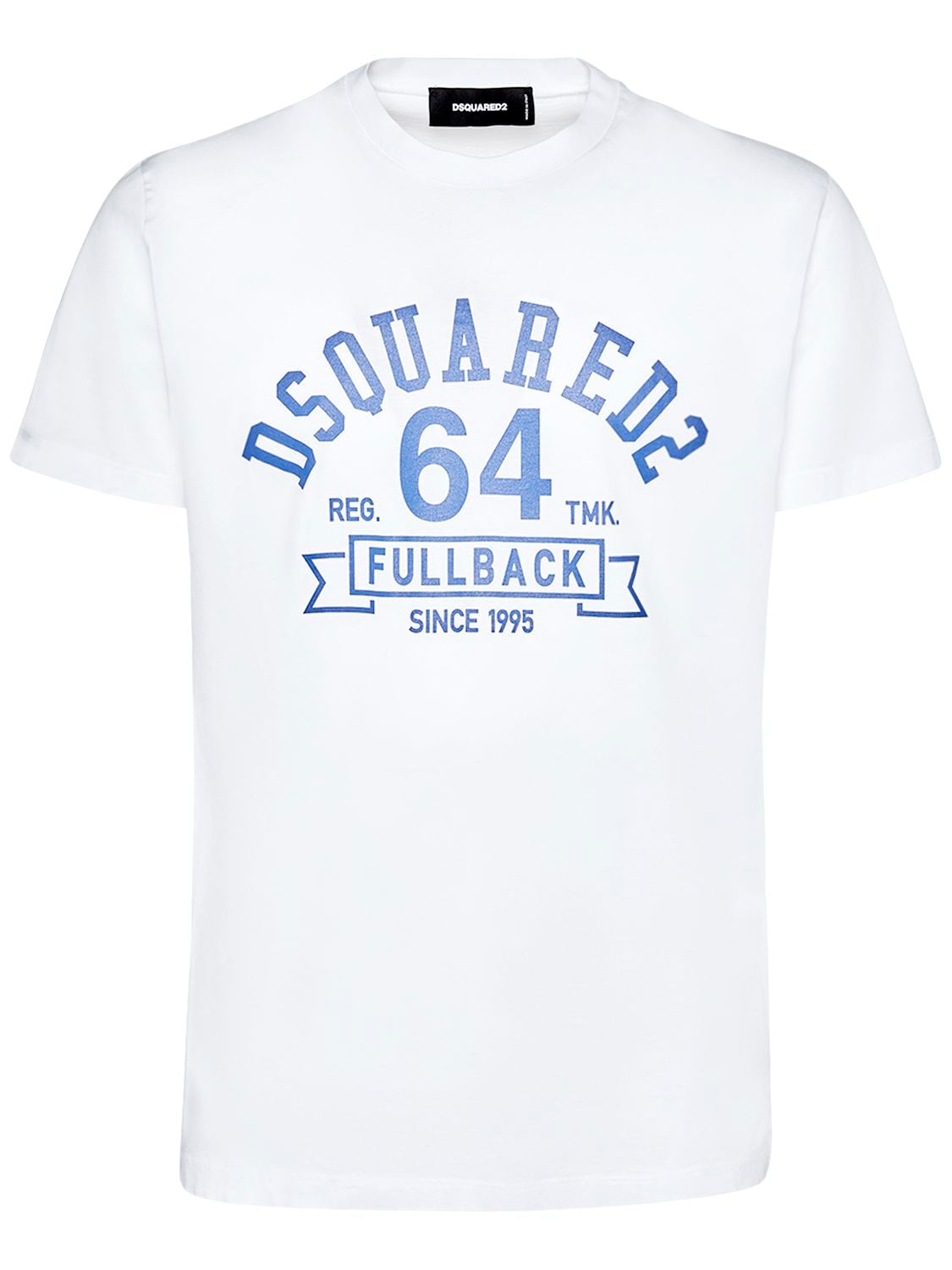 DSQUARED2 COLLEGE PRINTED COTTON JERSEY T-SHIRT