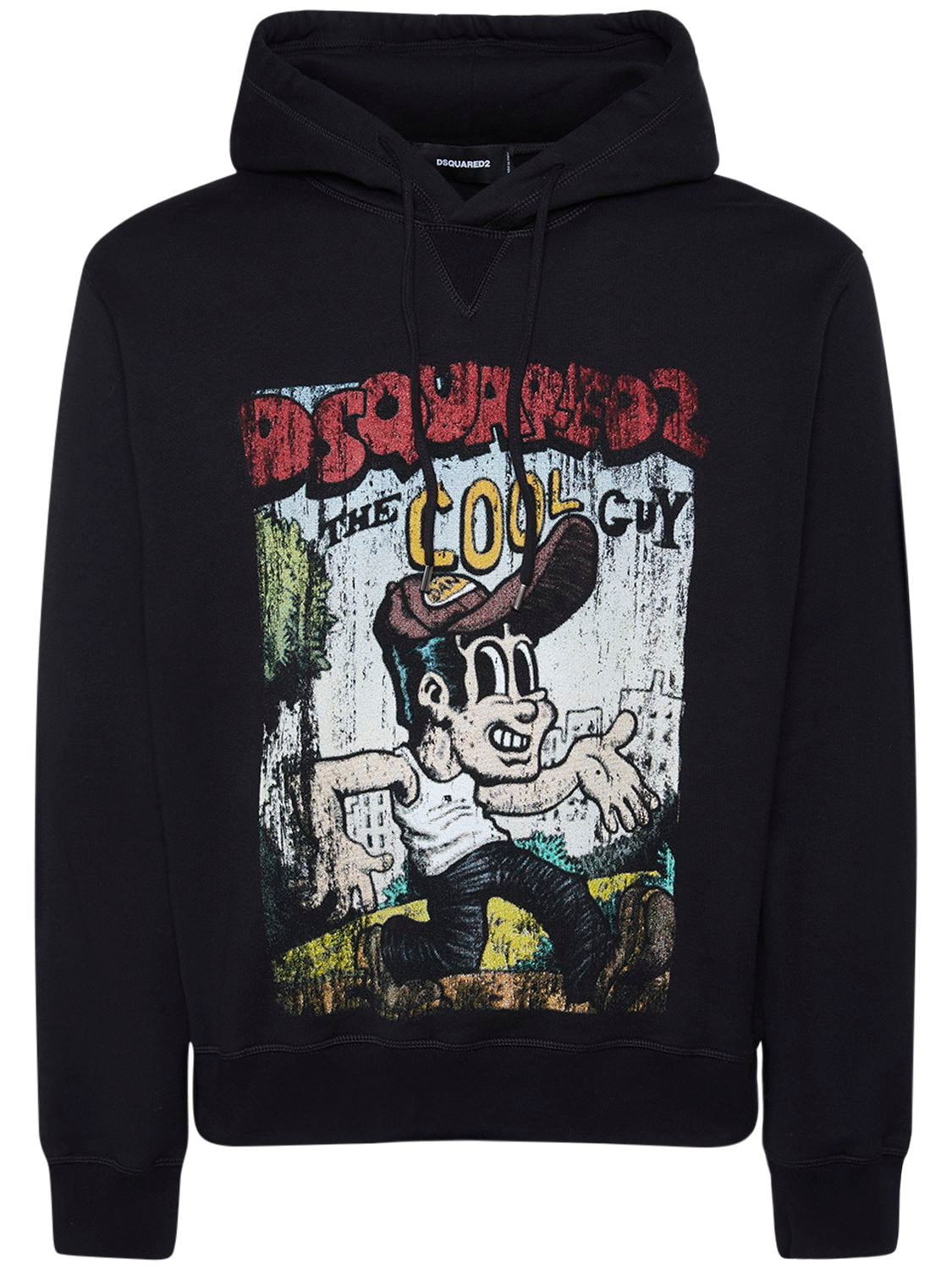 Dsquared2 Dsquared Men Sweatshirt With Logo Print In Black