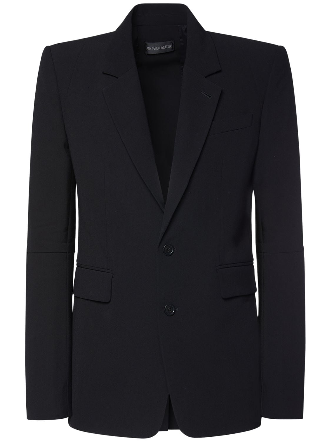 Ann Demeulemeester Nathan Tailored Wool & Viscose Jacket In Black