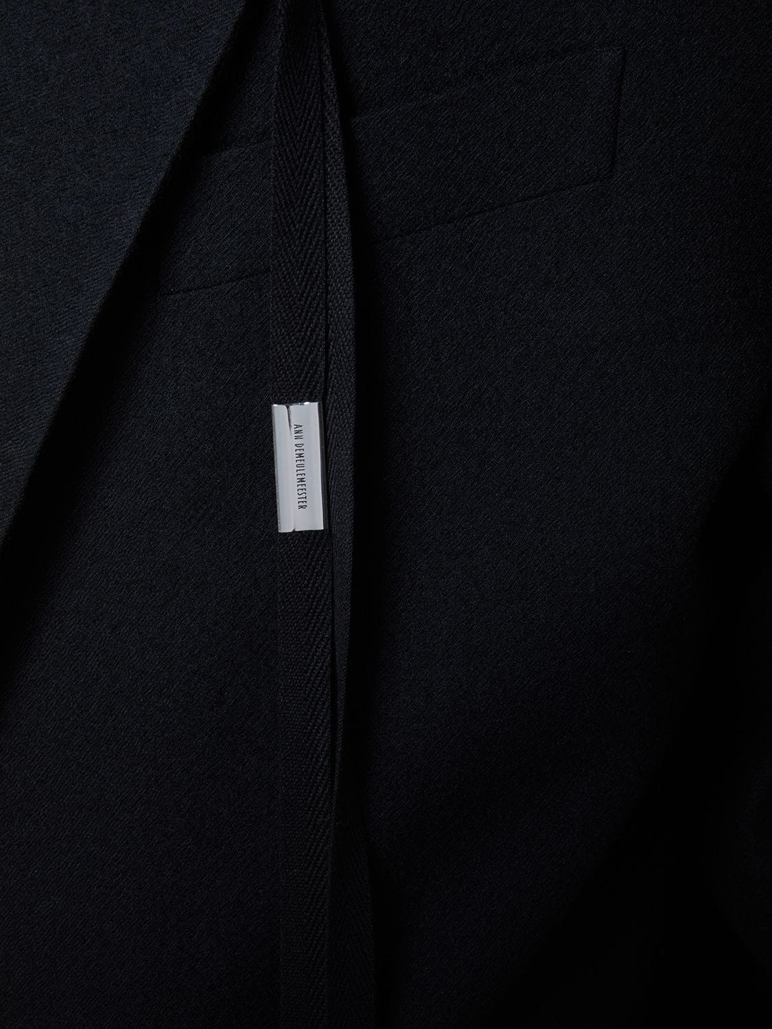 Shop Ann Demeulemeester Wauter Tailored Wool Coat In Black