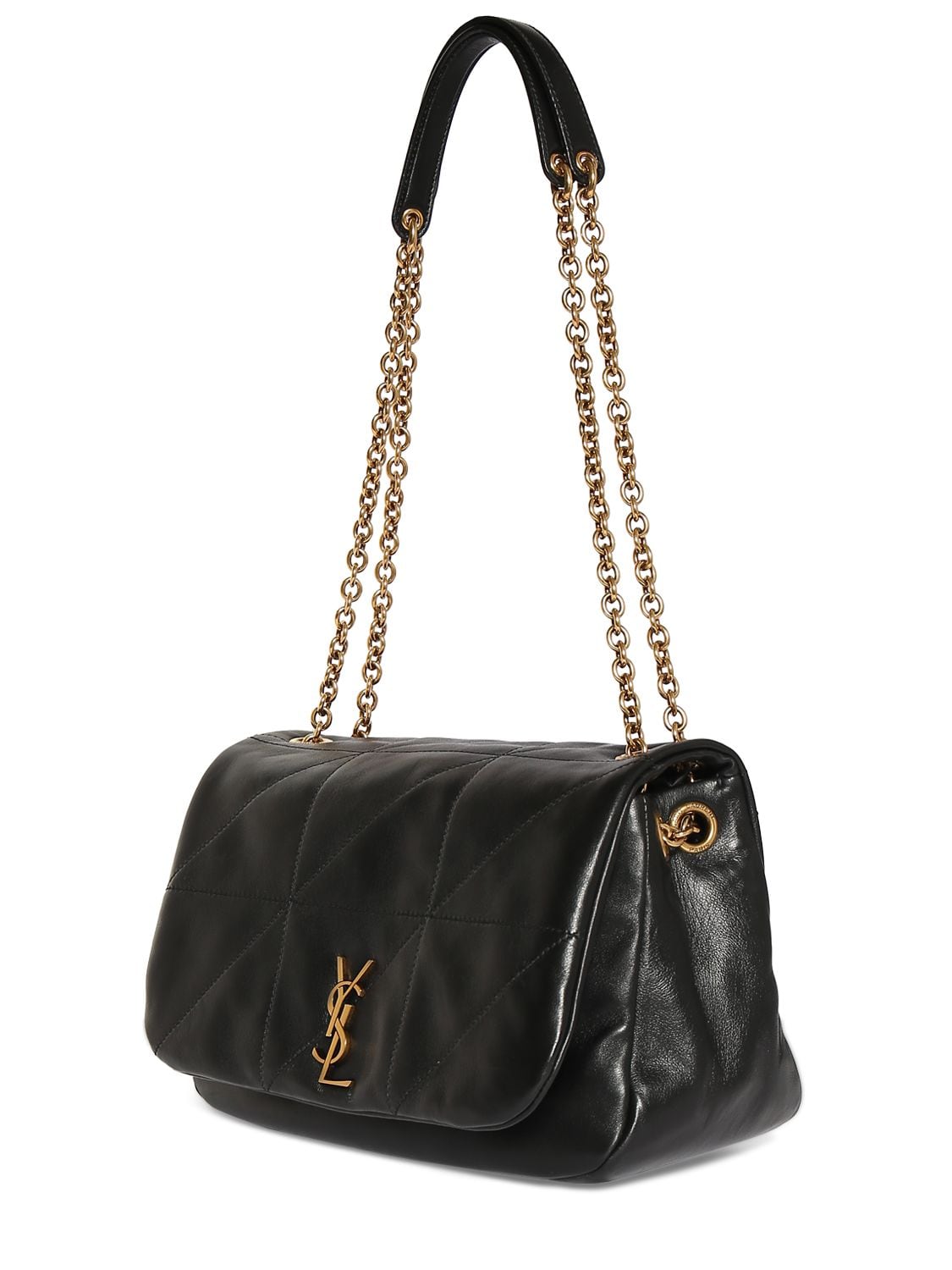 Shop Saint Laurent Small Jamie 4.3 Leather Shoulder Bag In Black