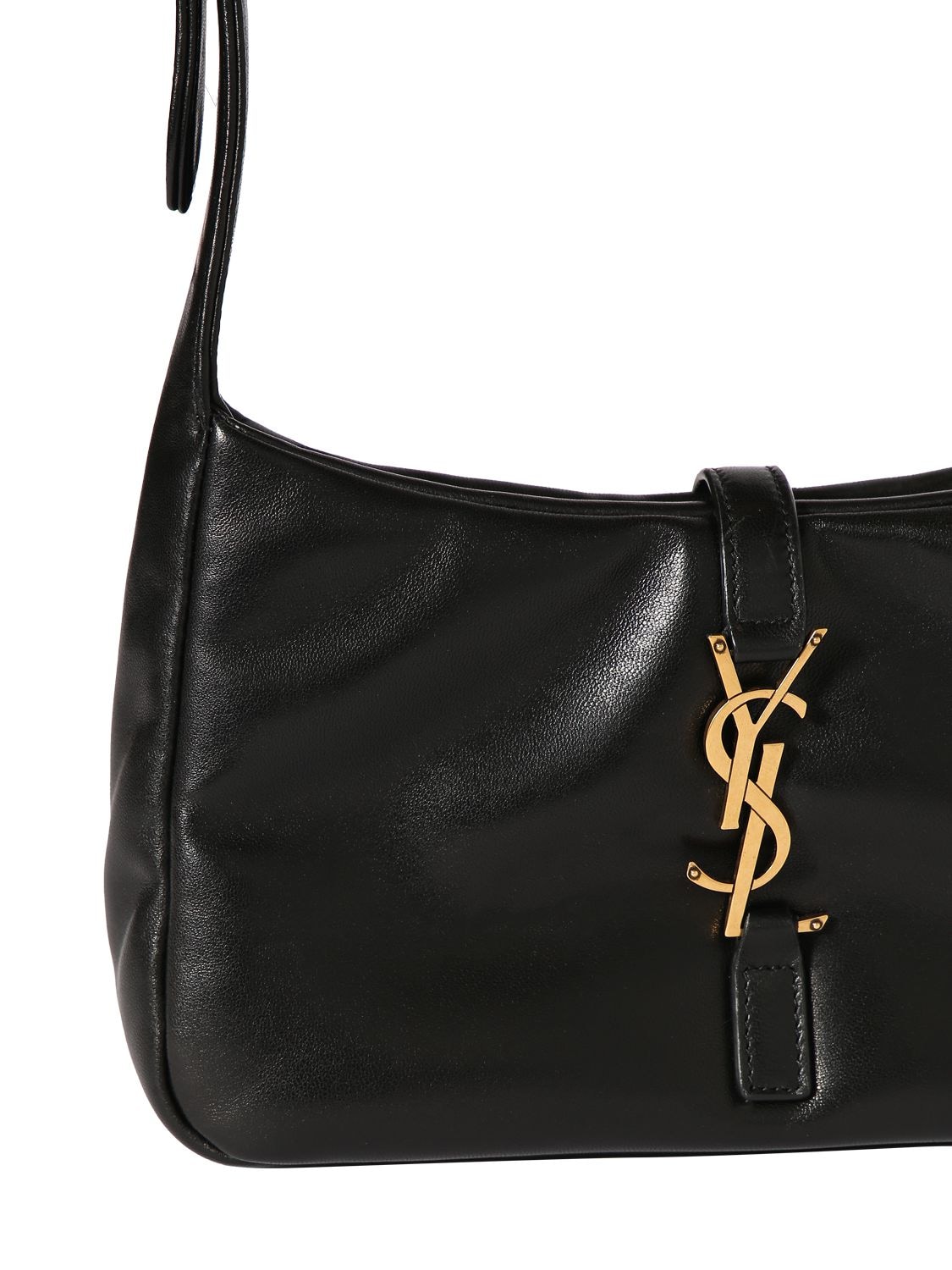 Shop Saint Laurent Le 5 À 7 Padded Leather Shoulder Bag In Black