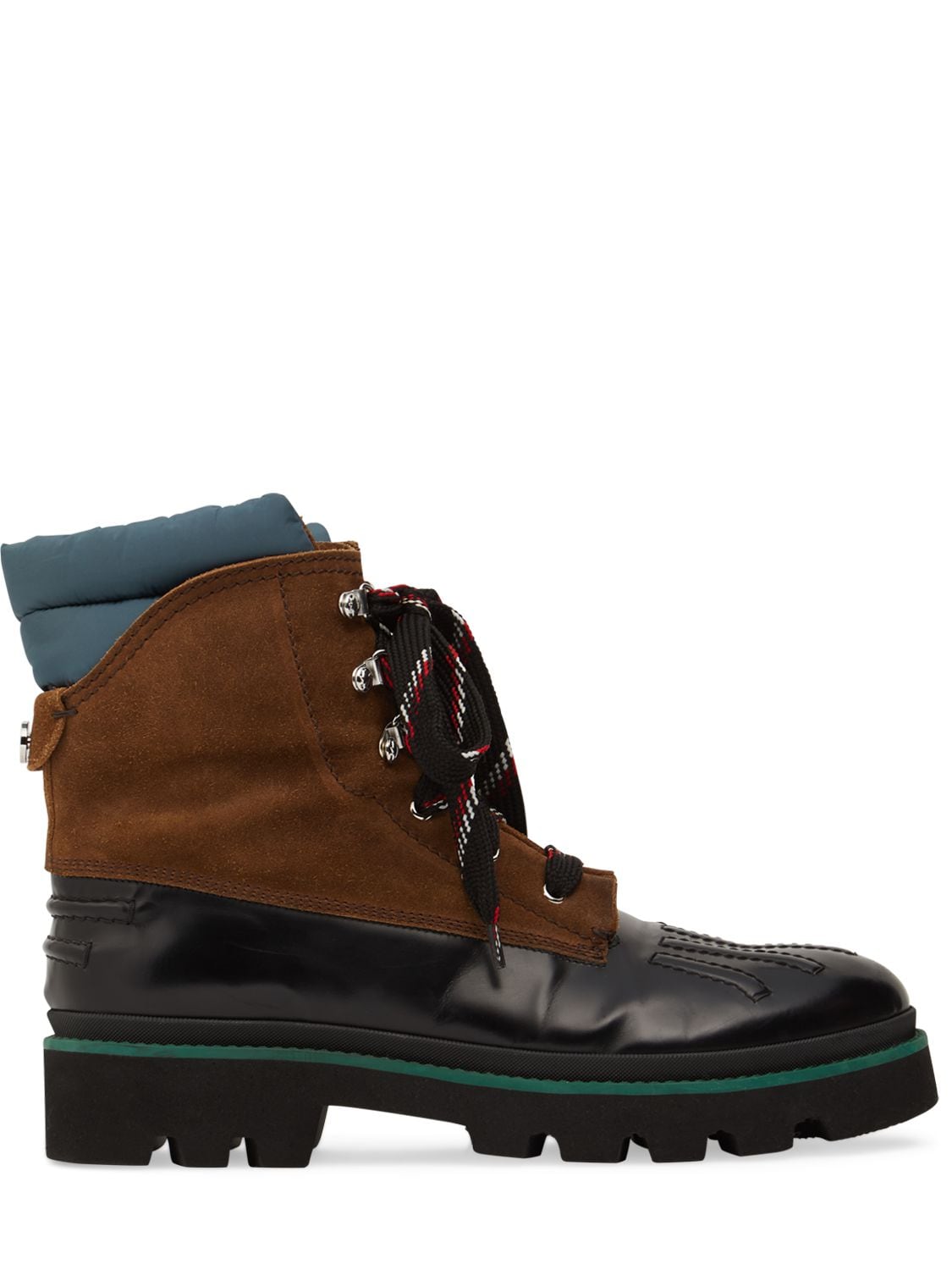 Canvas & Leather Hiking Boots