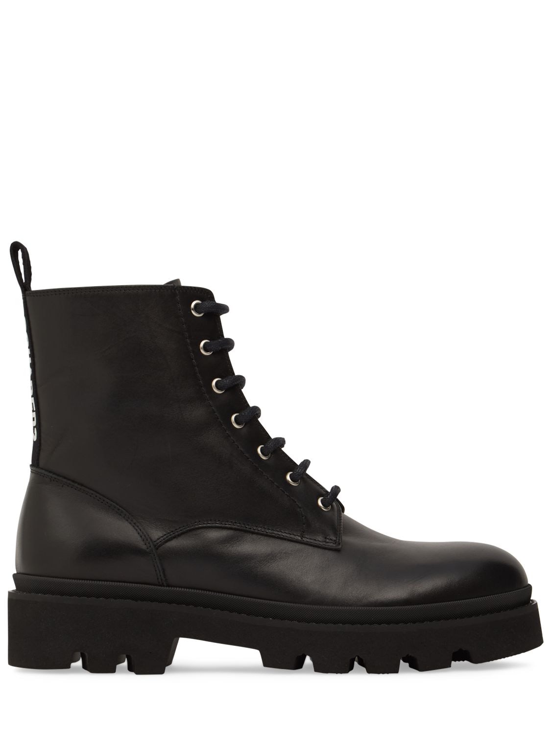 Leather Lace-up Boots