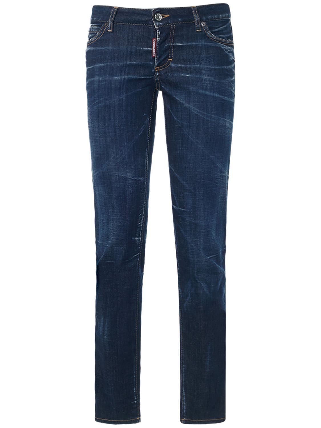 Dsquared2 Jennifer Low Waist Skinny Jeans In Blue