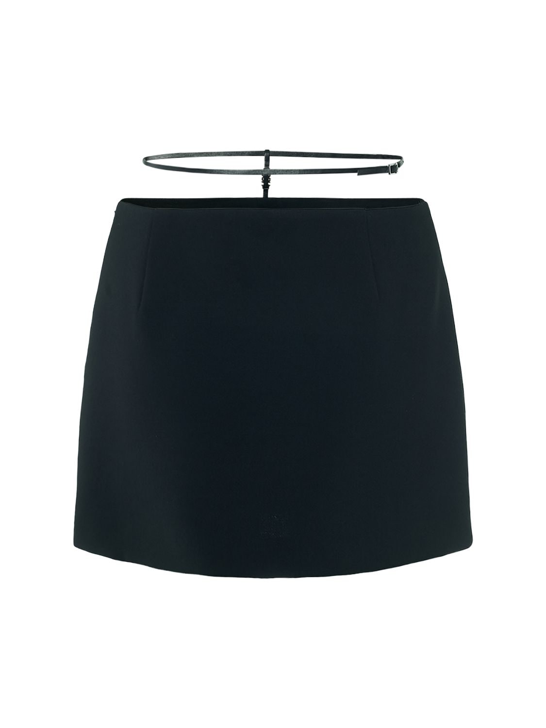 Image of Icon Logo Cady Mini Skirt W/ Belt