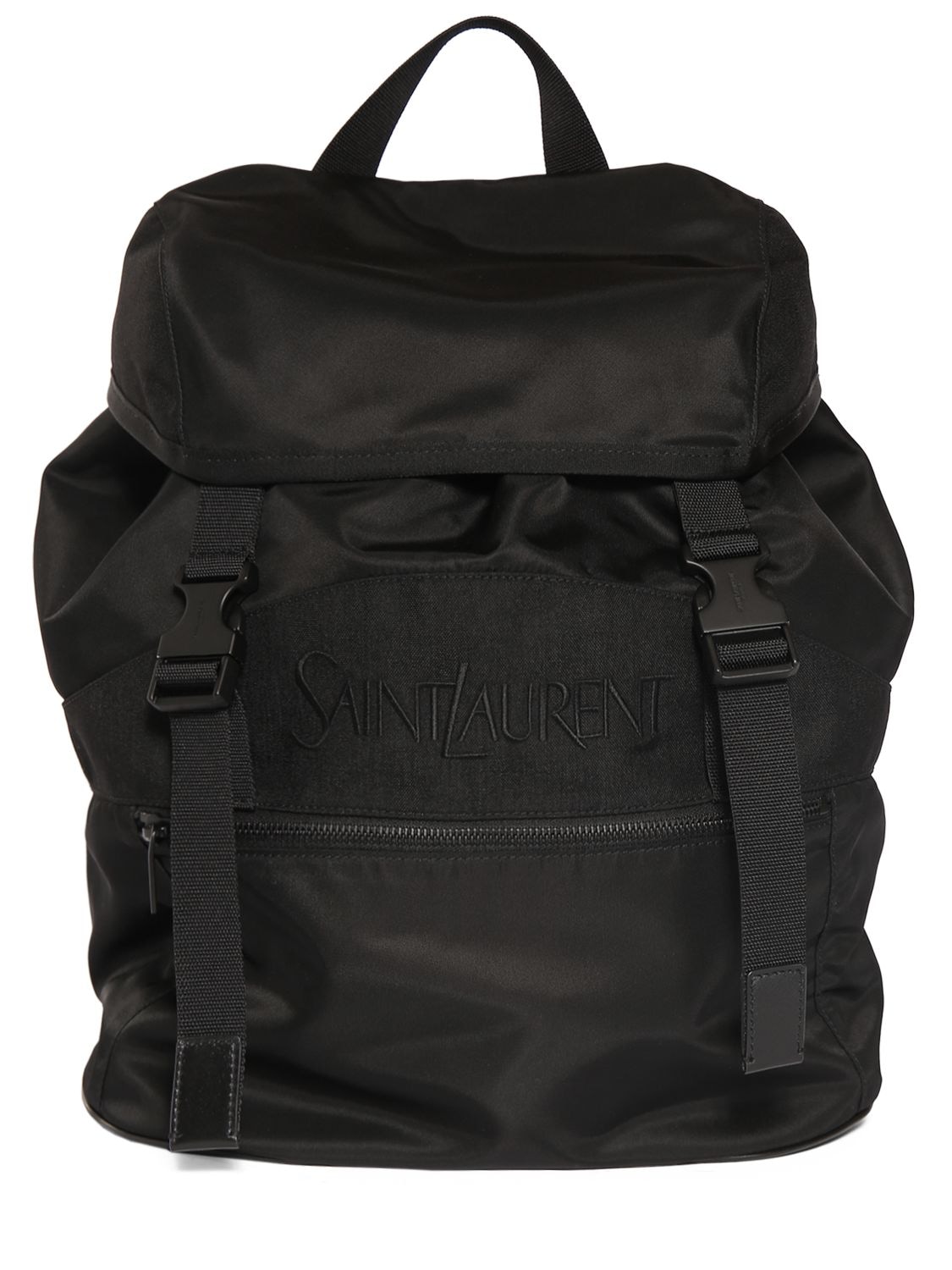 Saint Laurent Econyl Backpack In Black