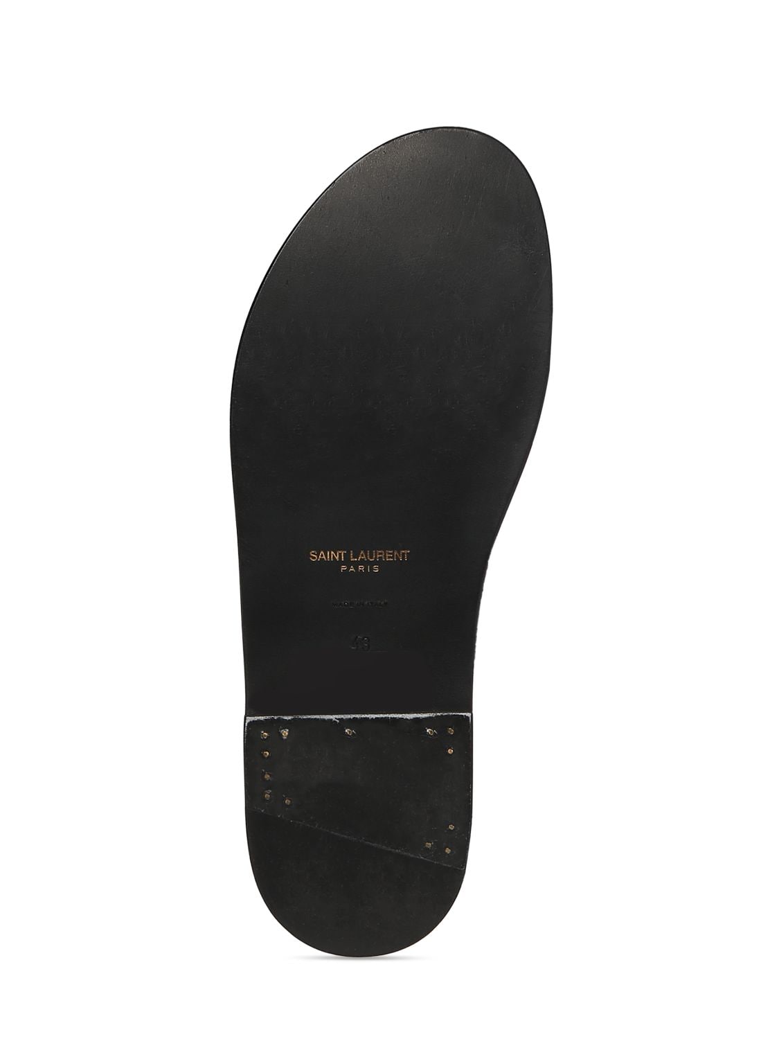 Shop Saint Laurent Milo 05 Leather Sandals In 블랙