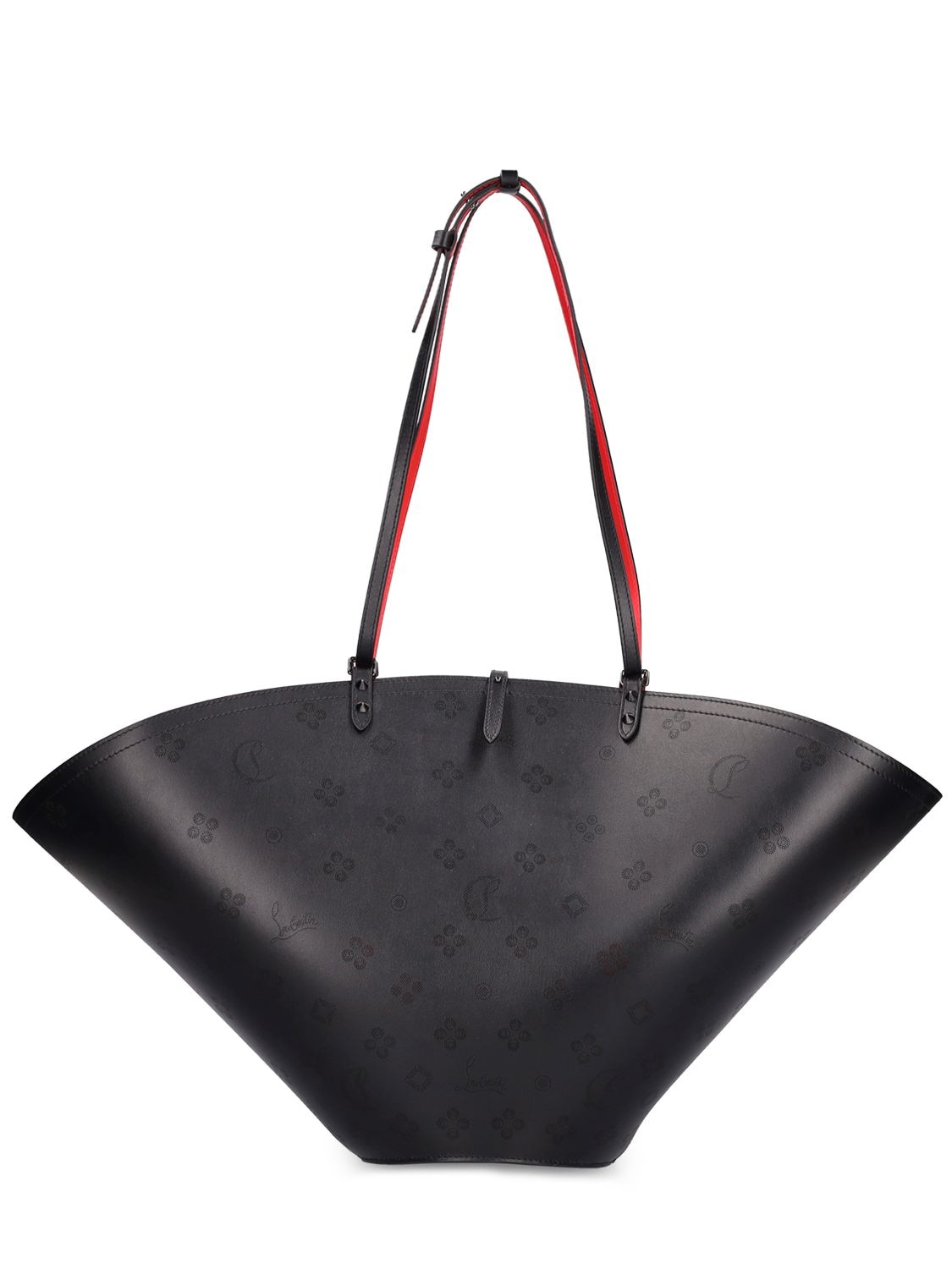 Shop Christian Louboutin Loubifever Paris Leather Tote Bag In Black