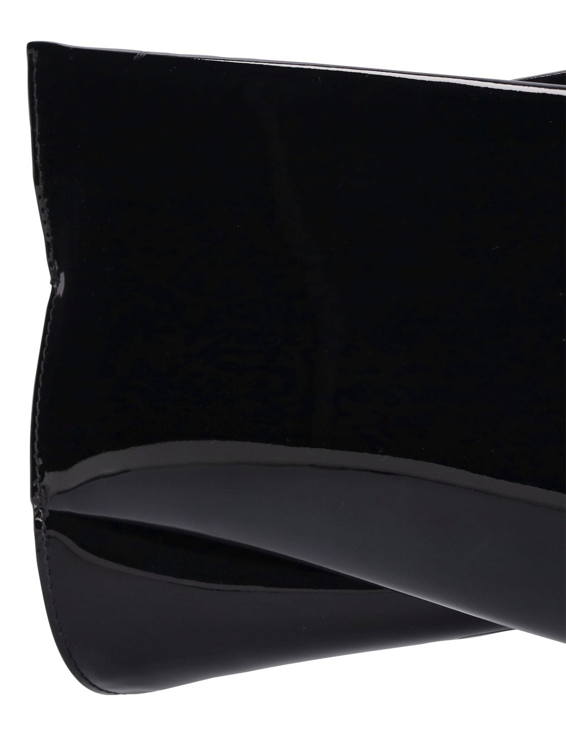Christian Louboutin Loubitwist Patent Leather Clutch Black