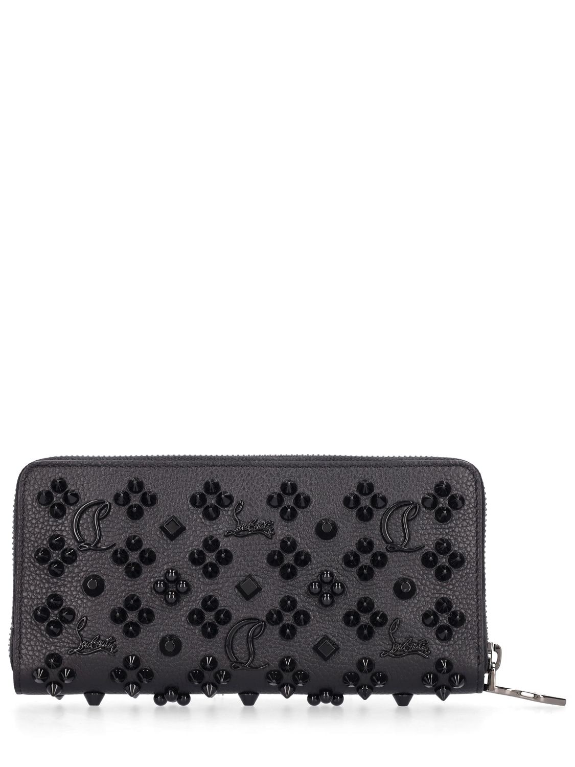 Shop Christian Louboutin Panettone Leather Wallet In Black