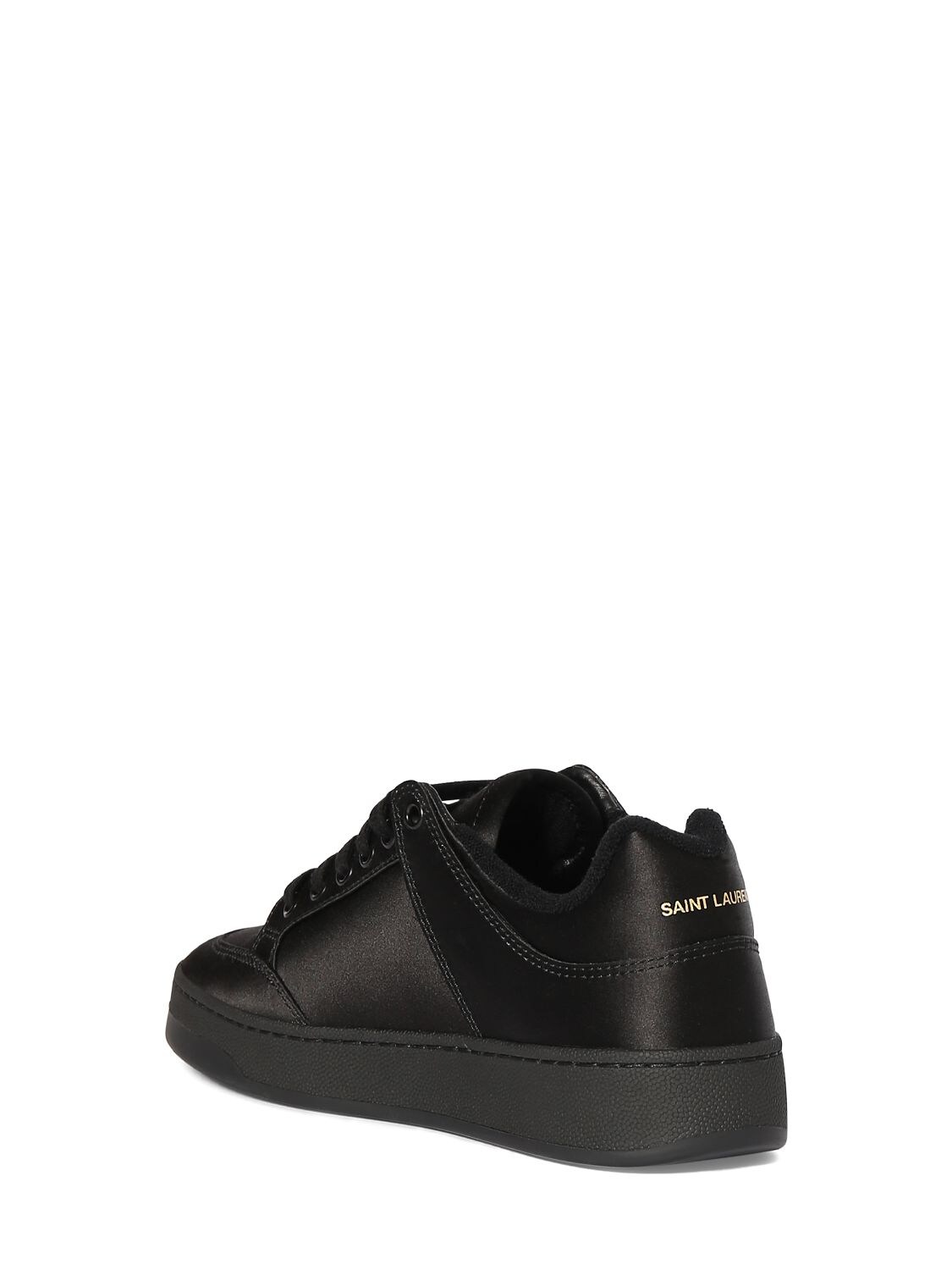 Shop Saint Laurent 20mm Sl61 Viscose Blend Sneakers In Black