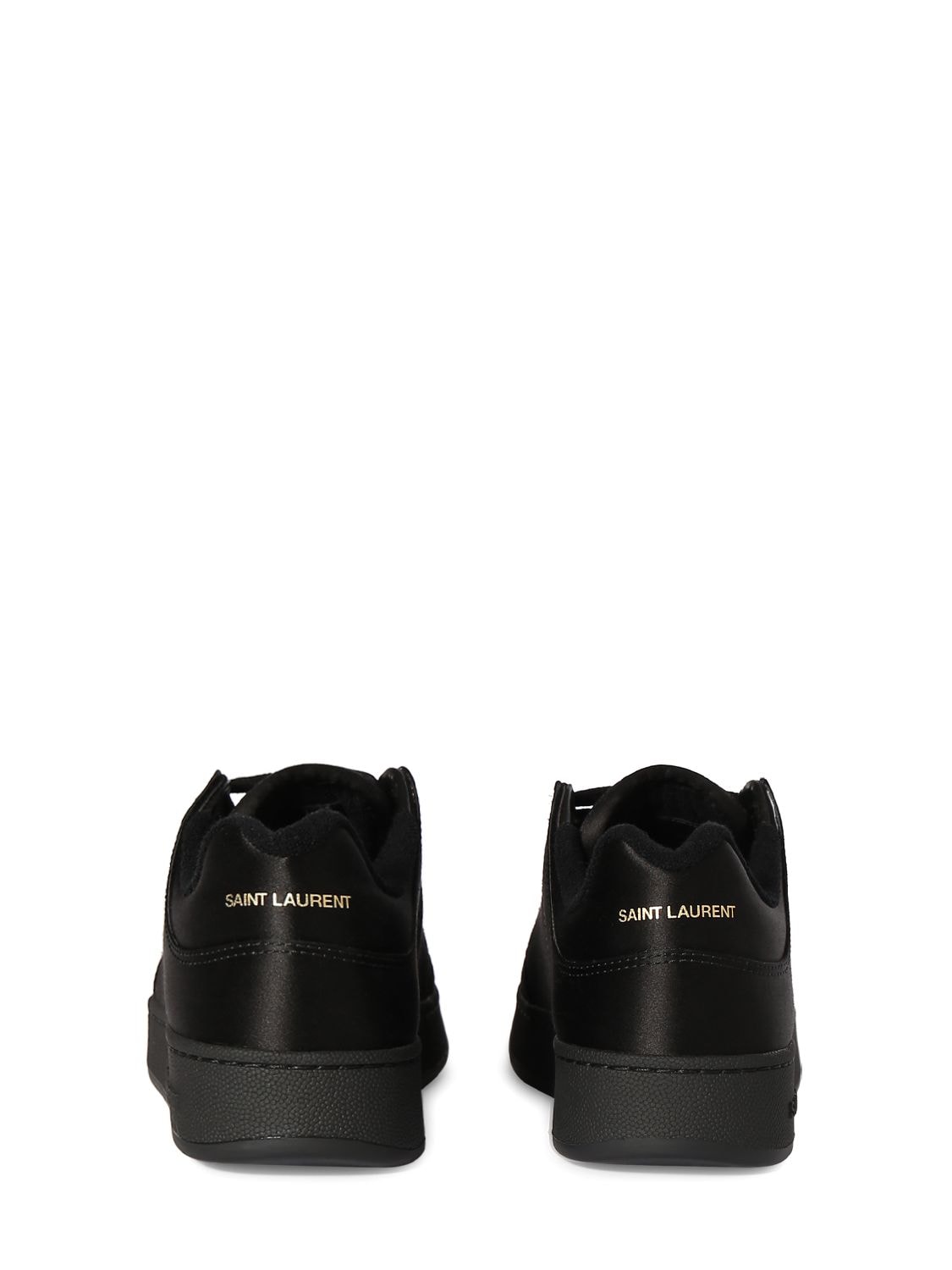 Shop Saint Laurent 20mm Sl61 Viscose Blend Sneakers In Black