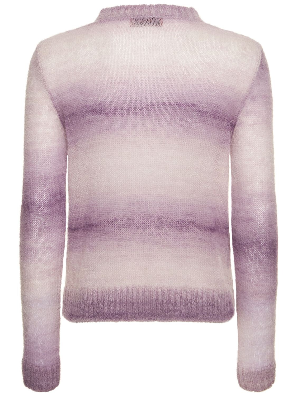 Shop Missoni Alpaca Blend Knit Degradé Cardigan In Violett