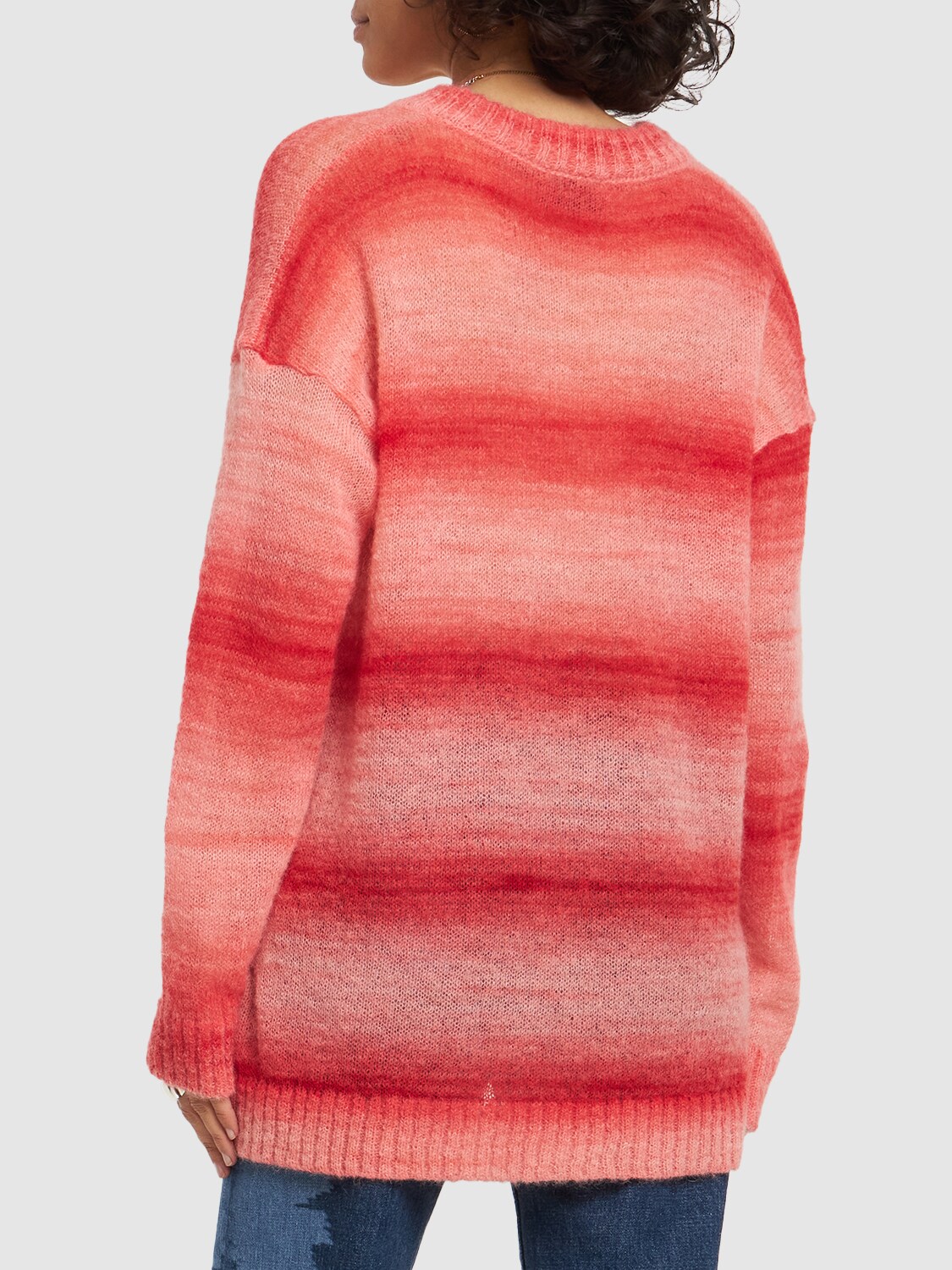 Shop Missoni Alpaca Blend Degradé Sweater In Rot