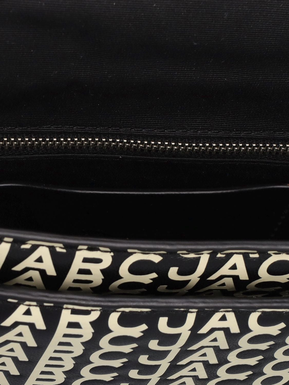 Shop Marc Jacobs The J Marc Leather Shoulder Bag In Black,white