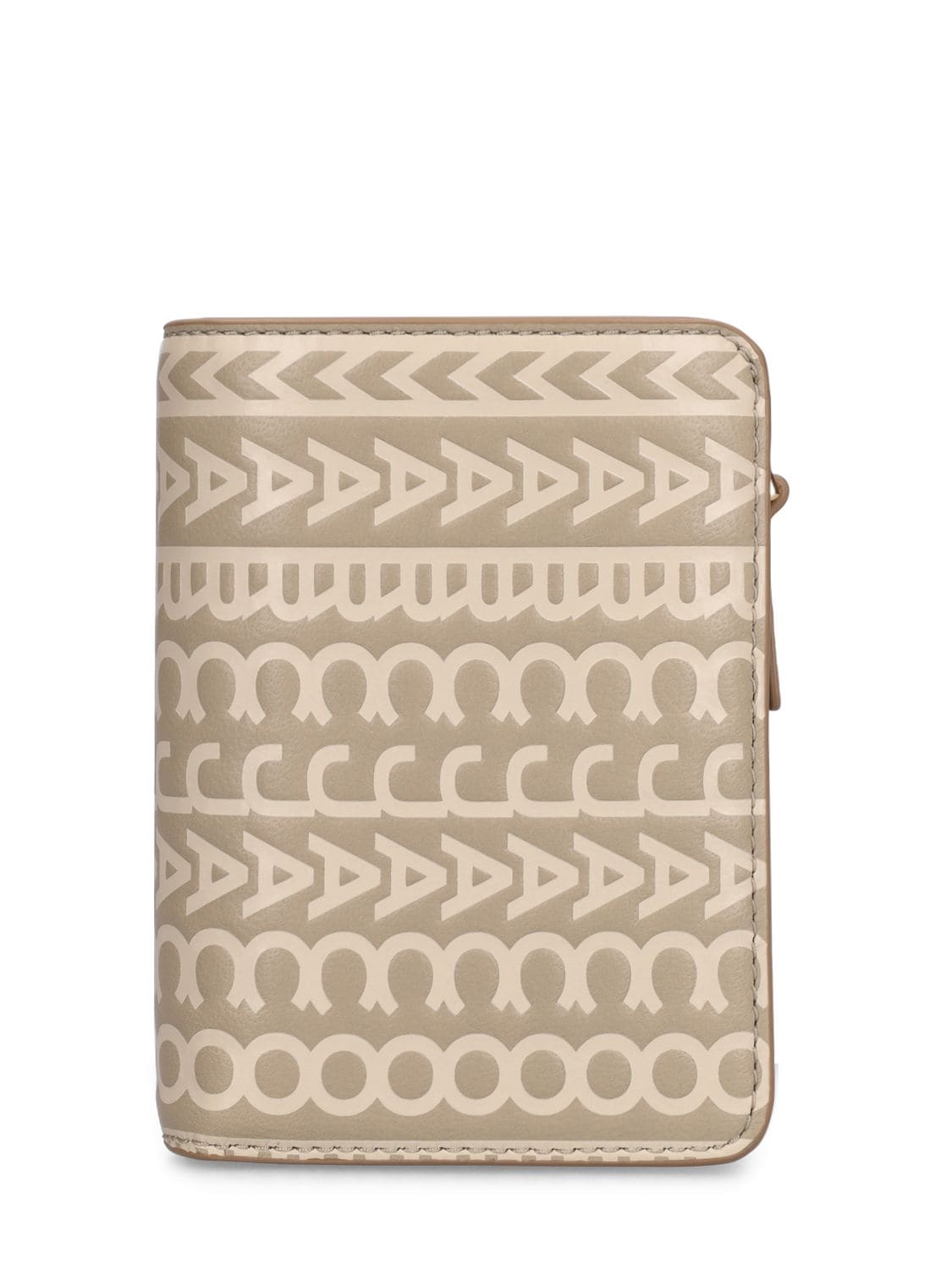 Marc Jacobs The Mini Compact Leather Wallet In Khaki