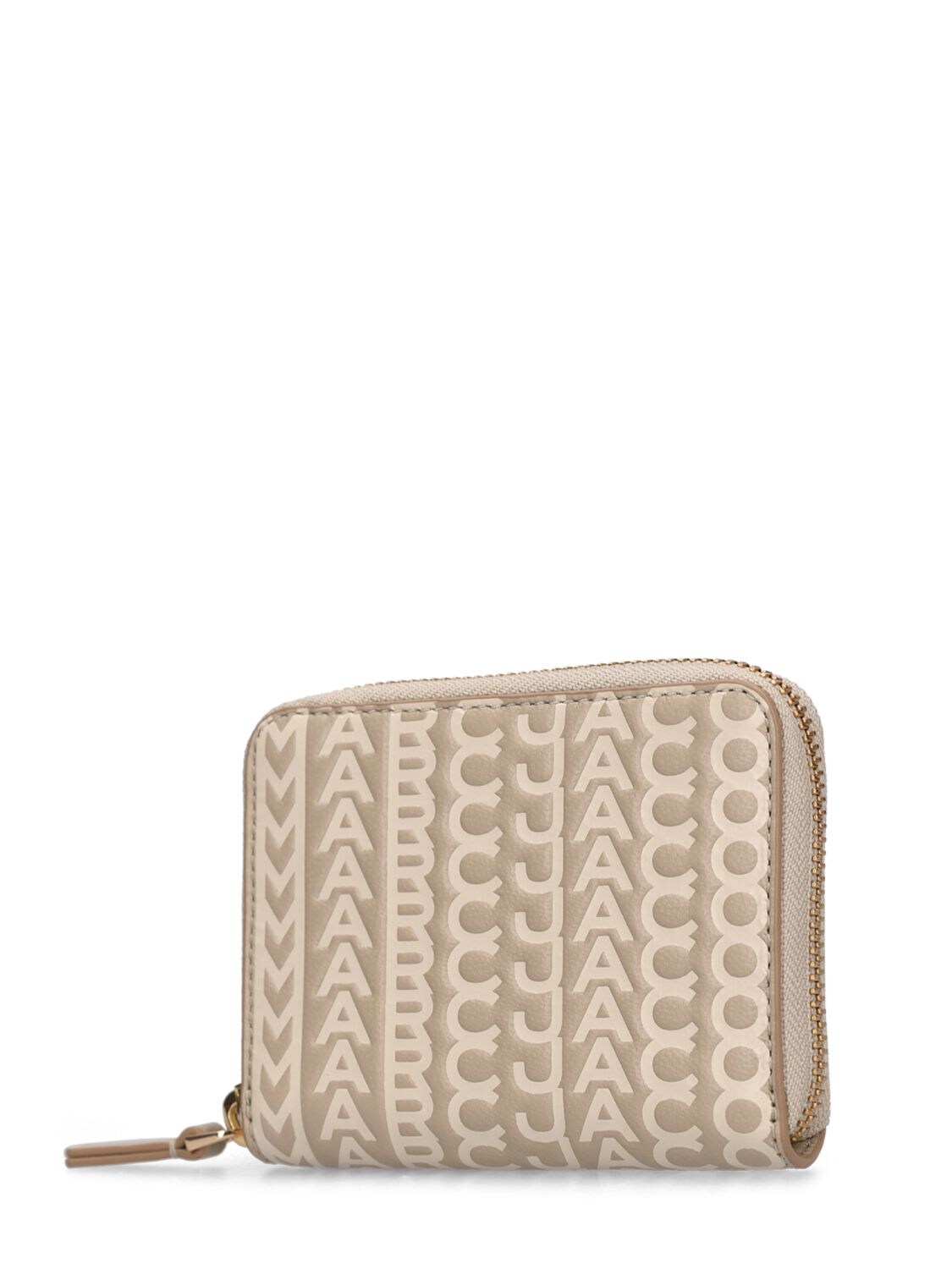 Shop Marc Jacobs The Zip Around Leather Wallet In Khaki